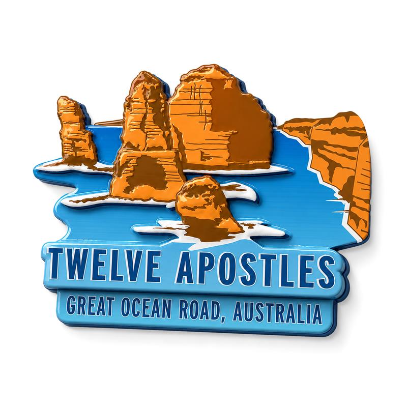 2 Layer Magnet - Twelve Apostles