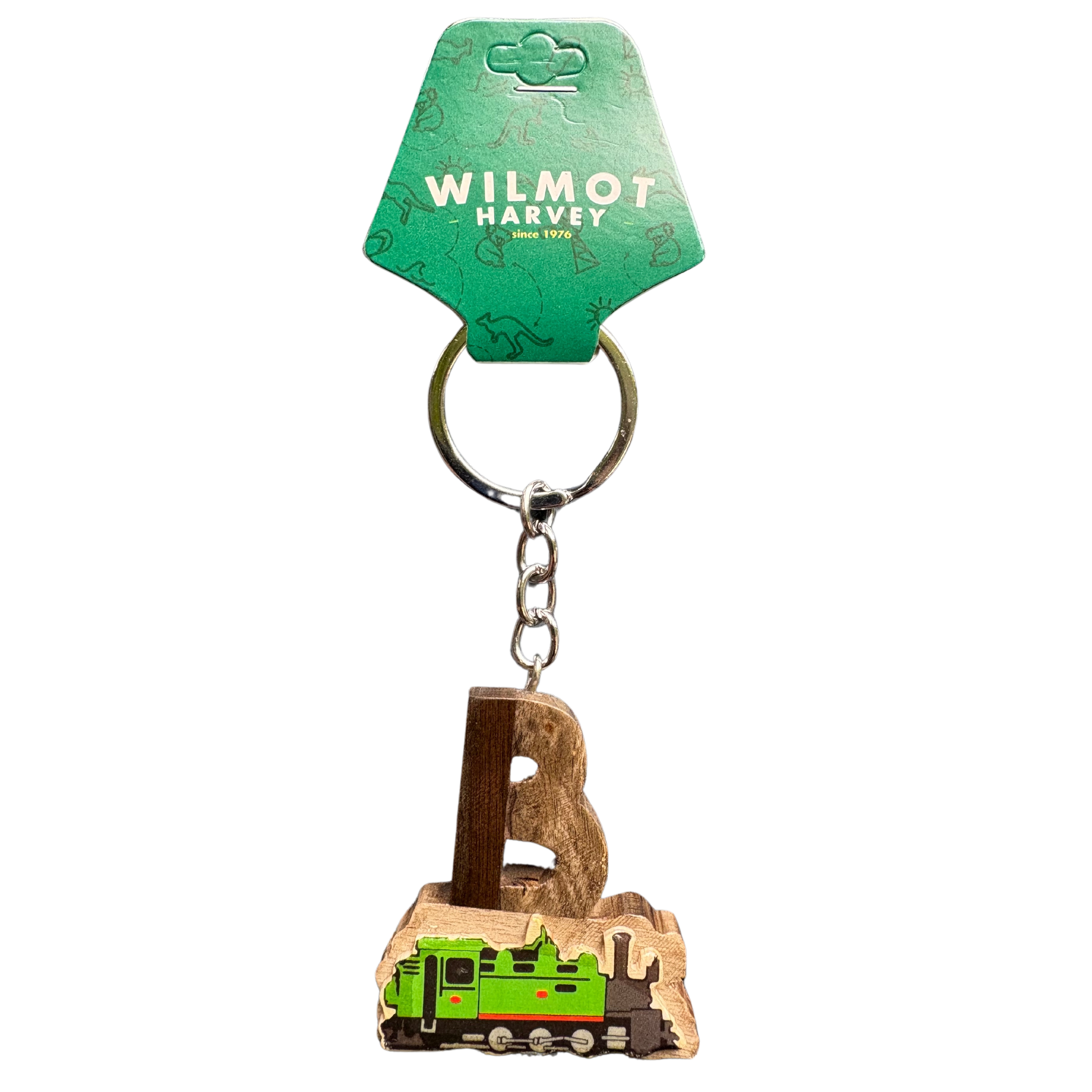 Timber Keyring - Alphabet Train Range