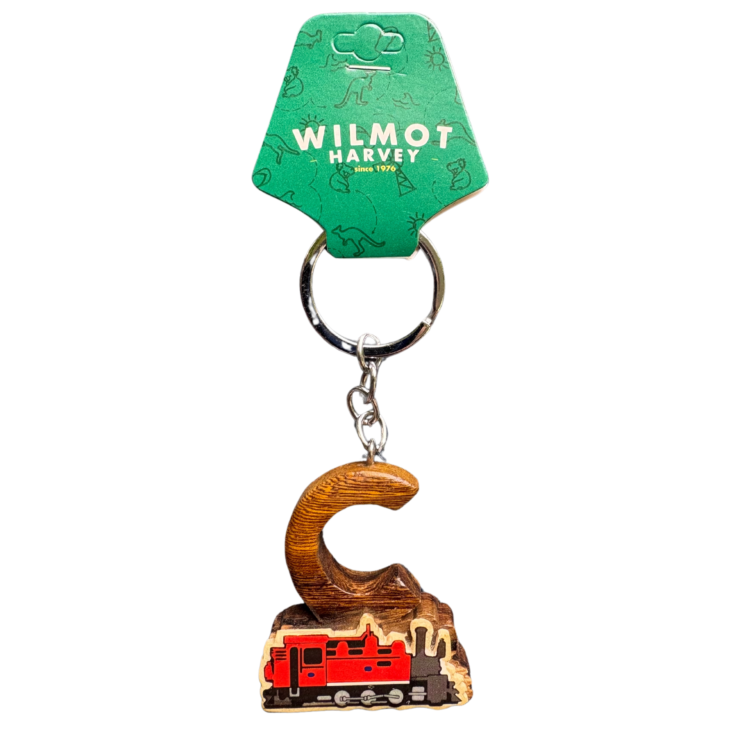 Timber Keyring - Alphabet Train Range