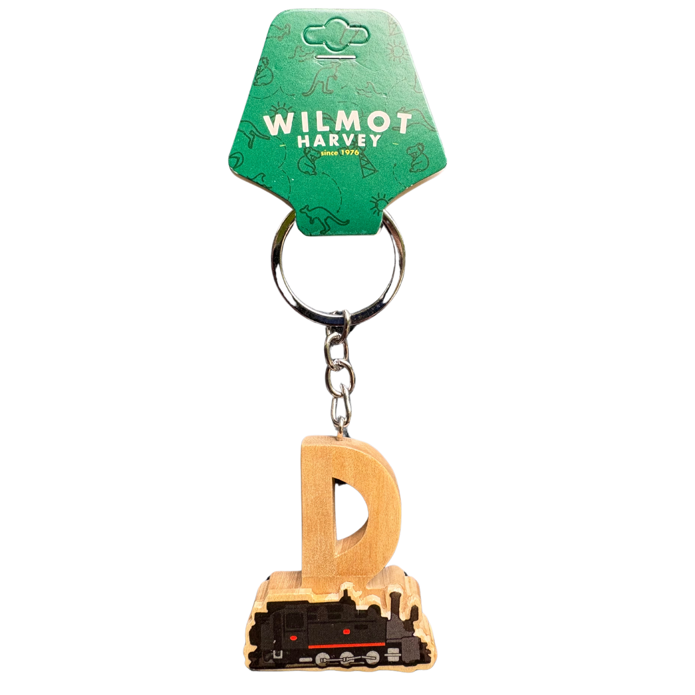Timber Keyring - Alphabet Train Range