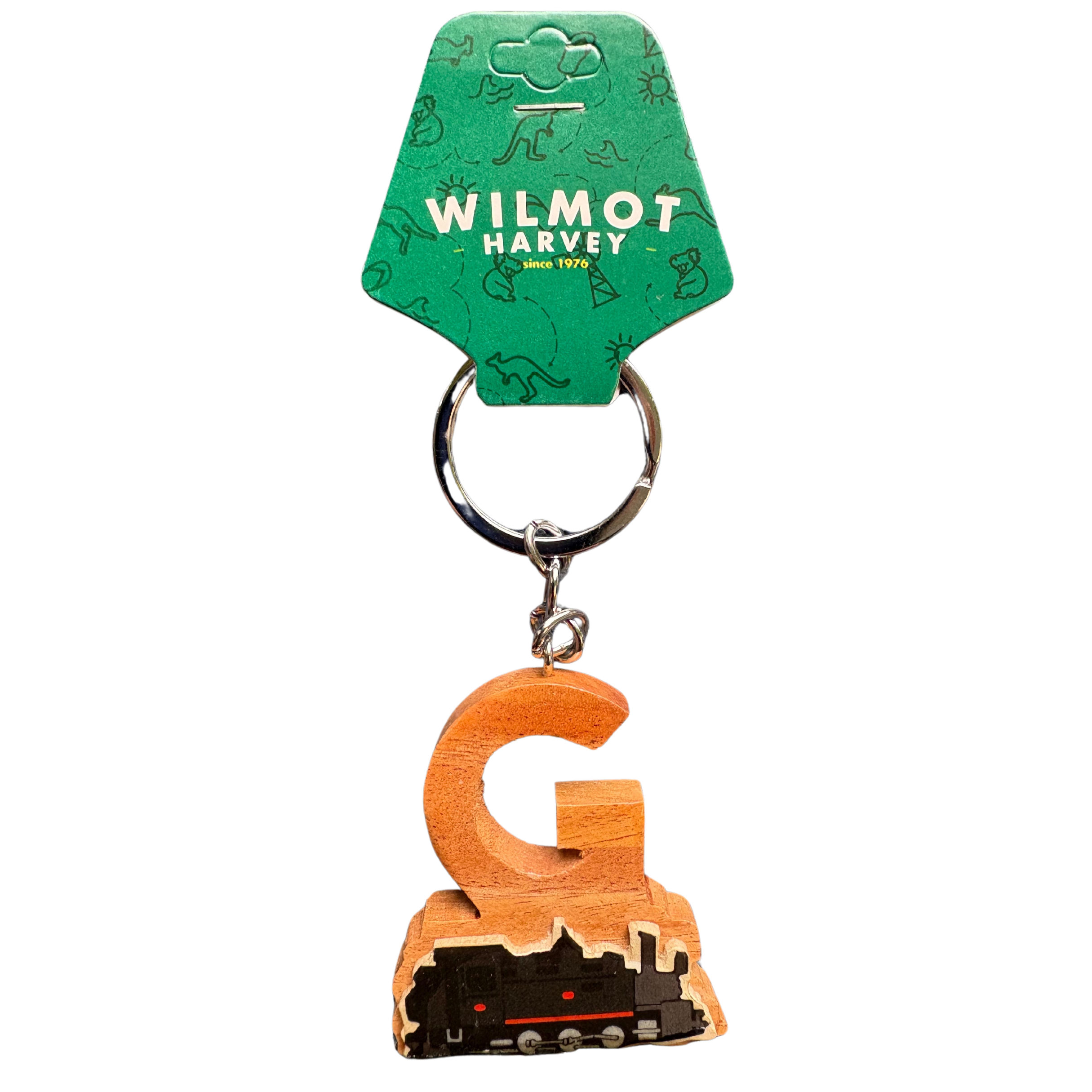 Timber Keyring - Alphabet Train Range