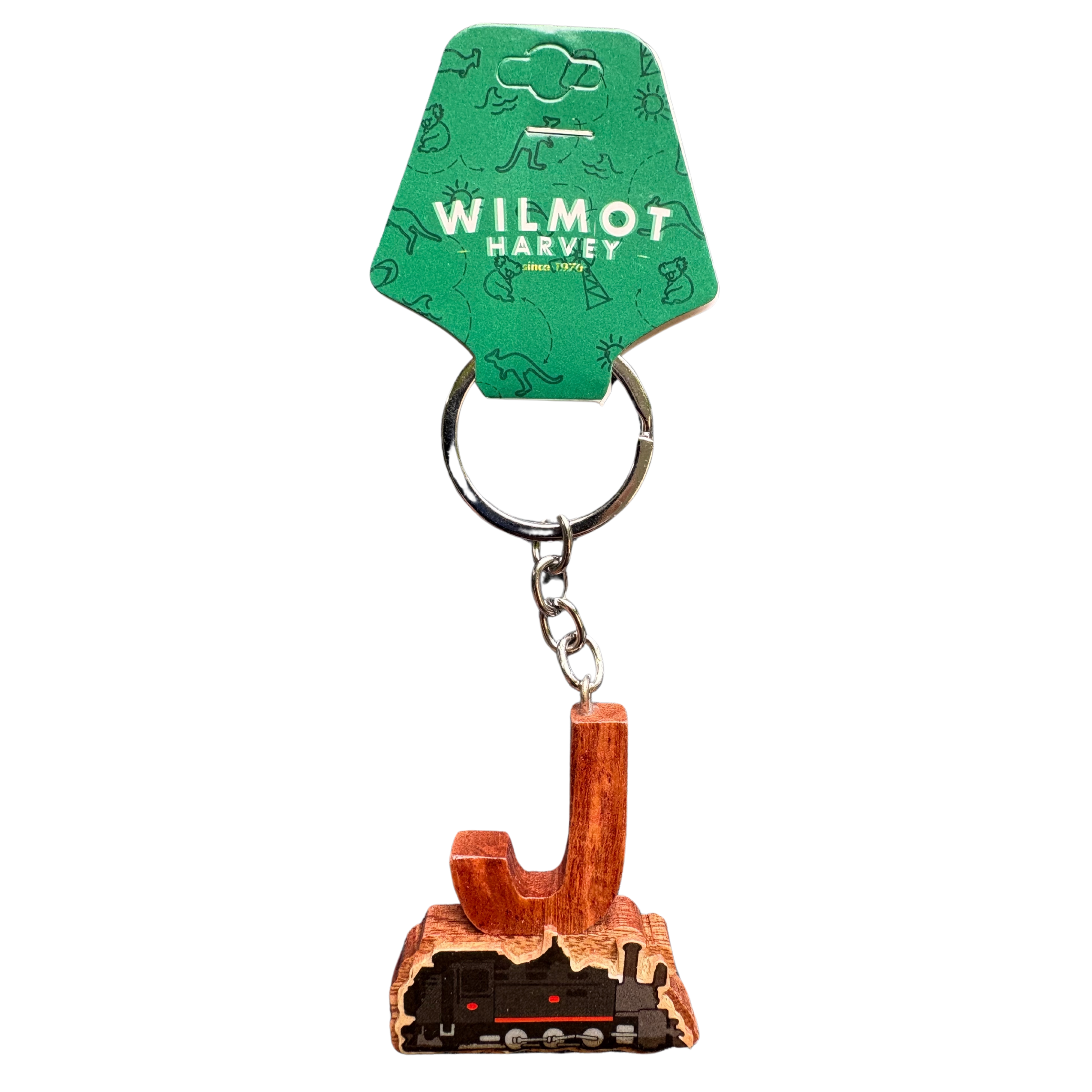 Timber Keyring - Alphabet Train Range