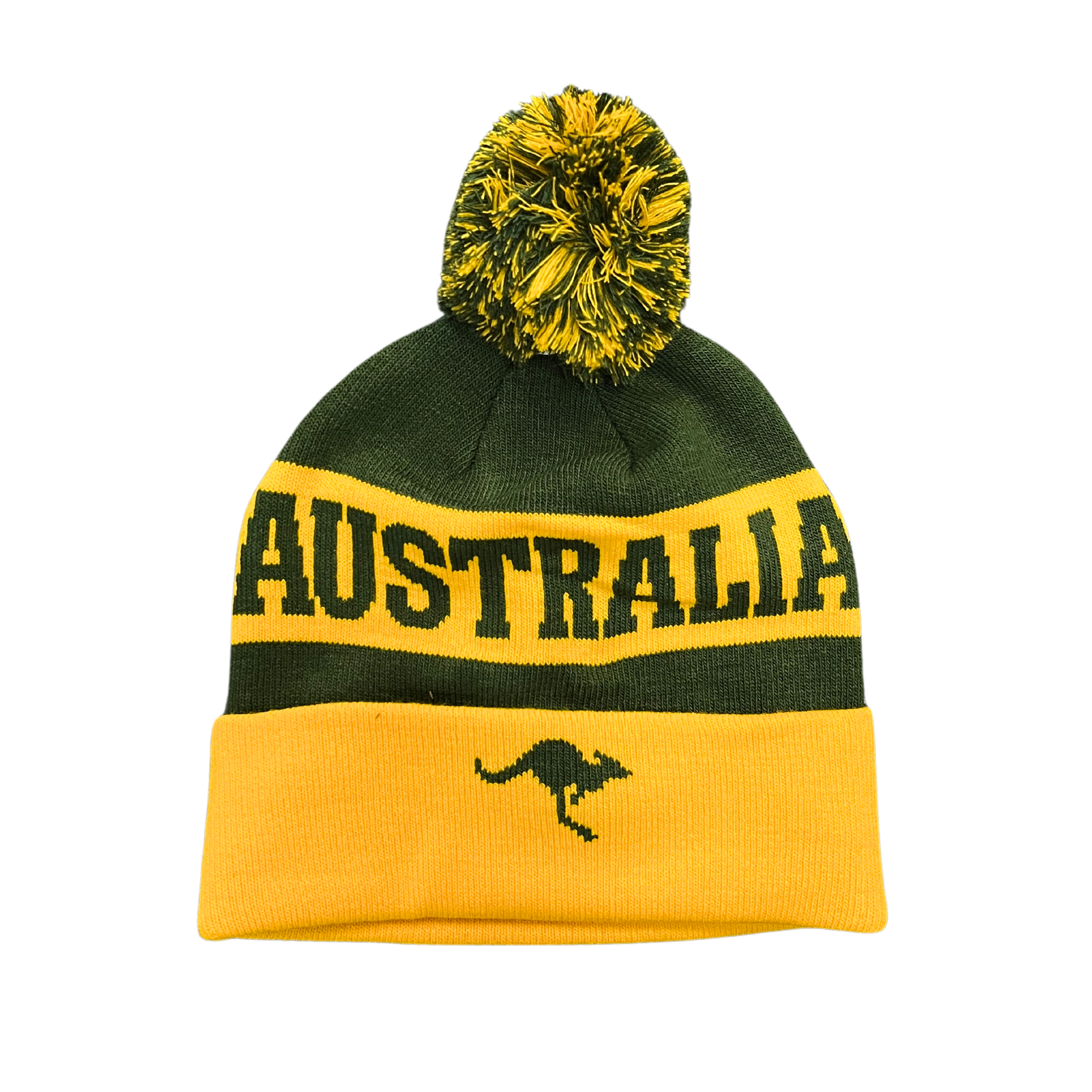 Beanie - Australia Green and Gold