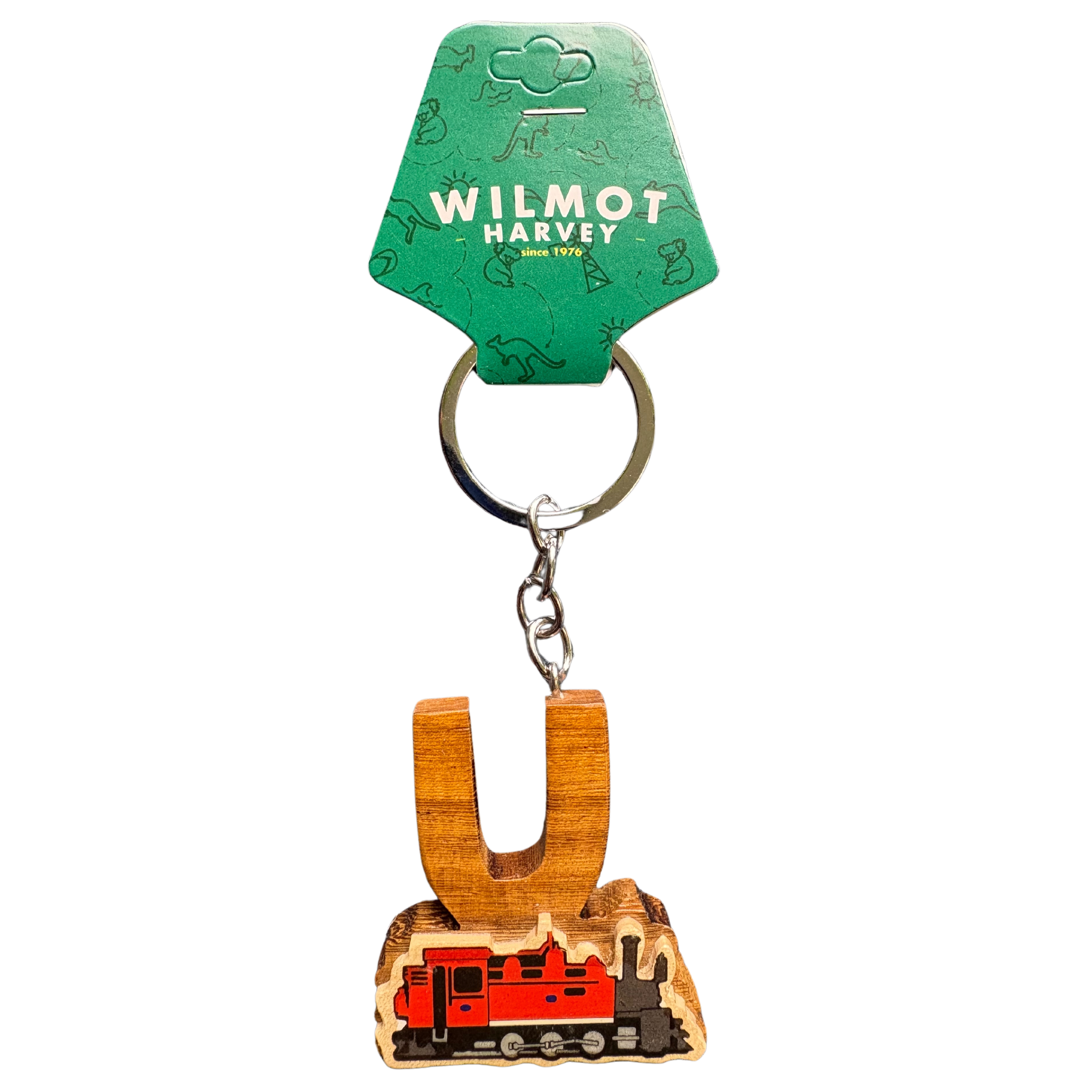 Timber Keyring - Alphabet Train Range