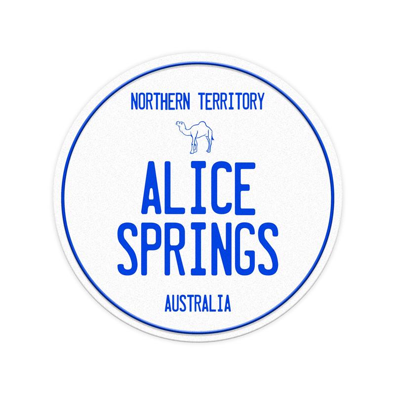 Number Plate Magnet - Alice Springs Round