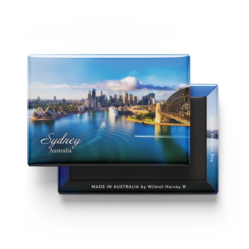 Tin Fridge Magnet - Sydney Harbour Day