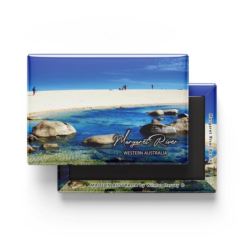 Tin Fridge Magnet - Margaret River Beach