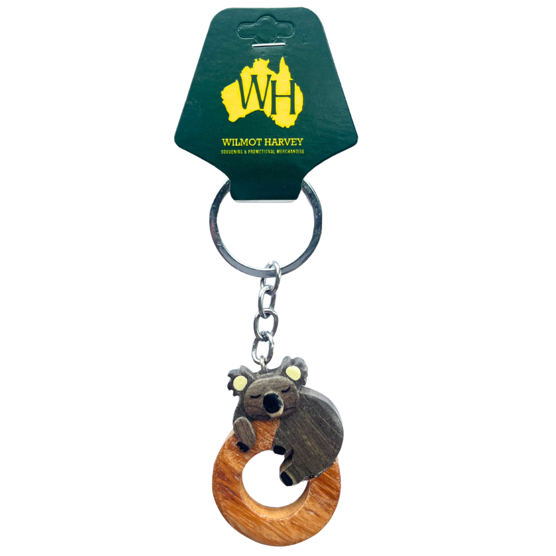 Timber Keyring - Alphabet Koala Range - Wilmot Harvey