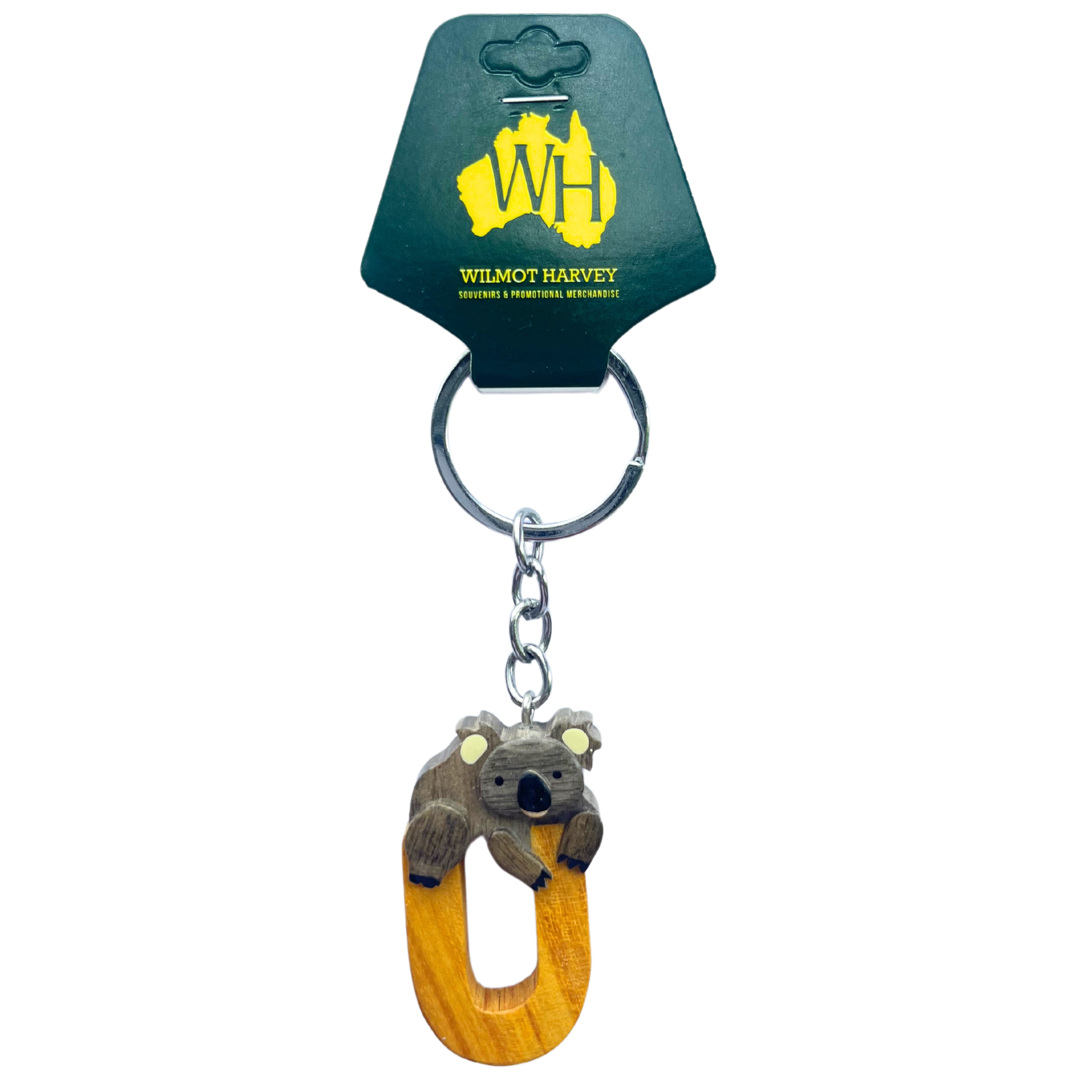 Timber Keyring - Alphabet Koala Range - Wilmot Harvey