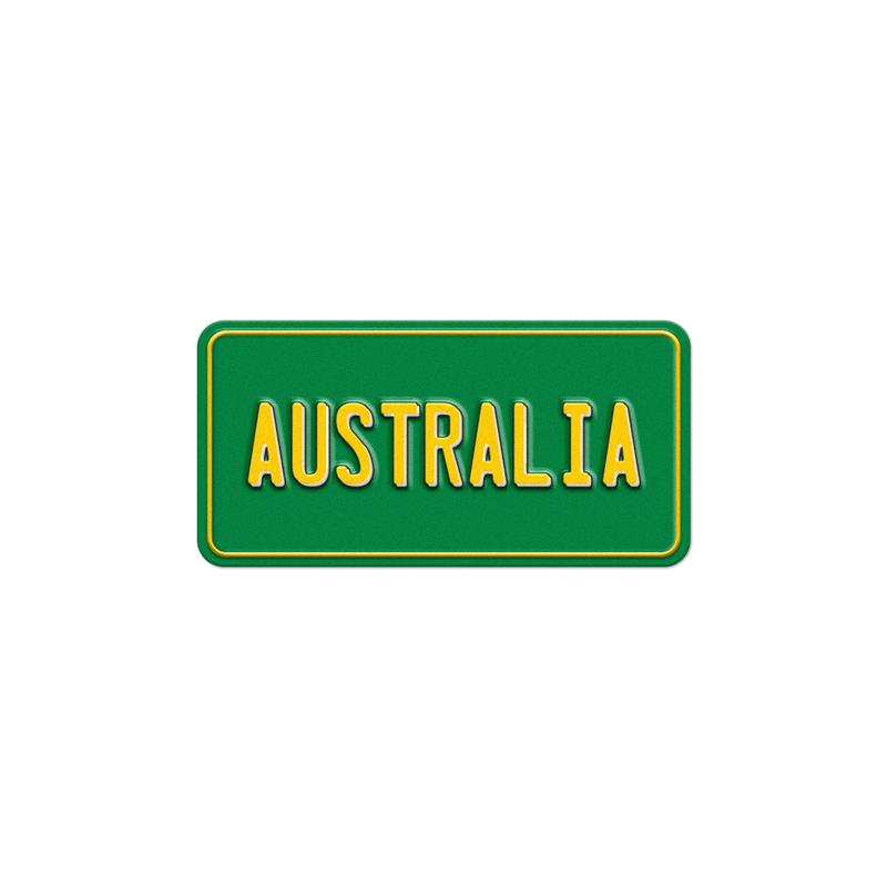 Number Plate Magnet - Australia Green
