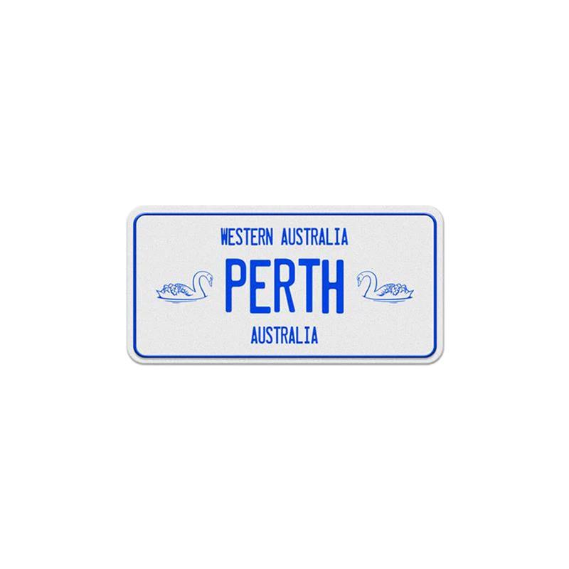 Number Plate Magnet - Perth Rectangle