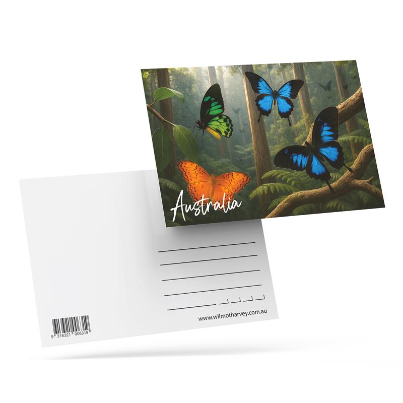 3D Postcard - Butterflies
