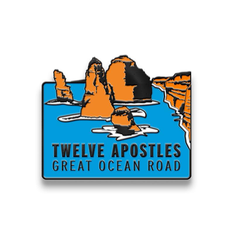 Hat Badge - Great Ocean Road 12 Apostles - Wilmot Harvey