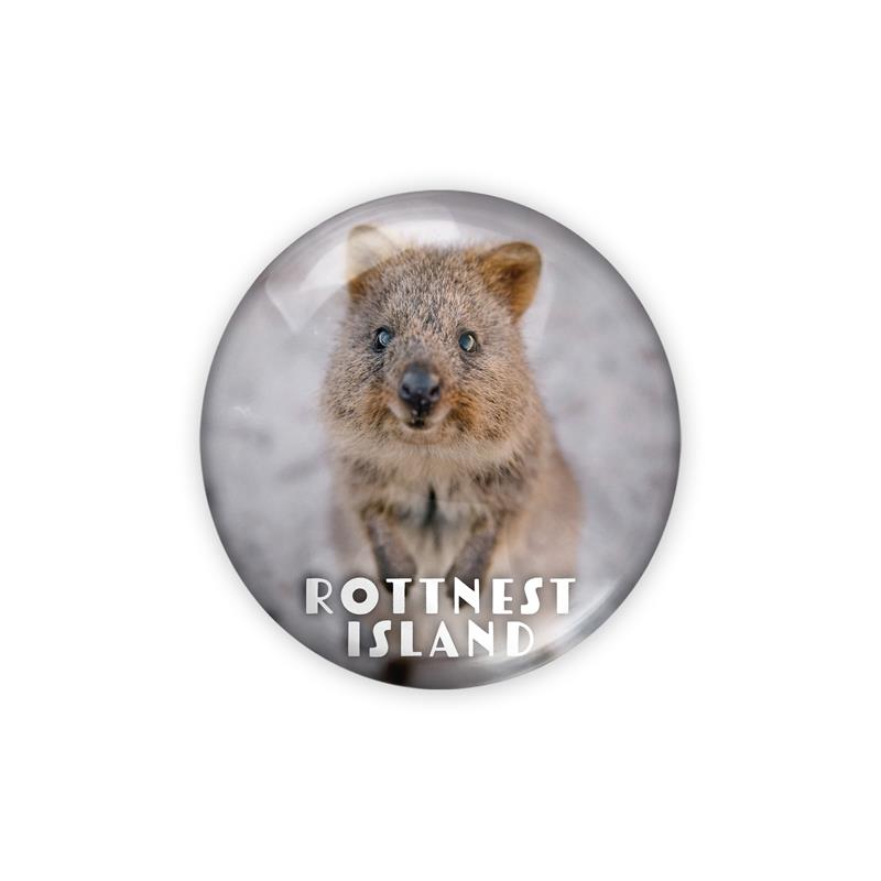 Acrylic Magnet - Quokka Rottnest Island Circle