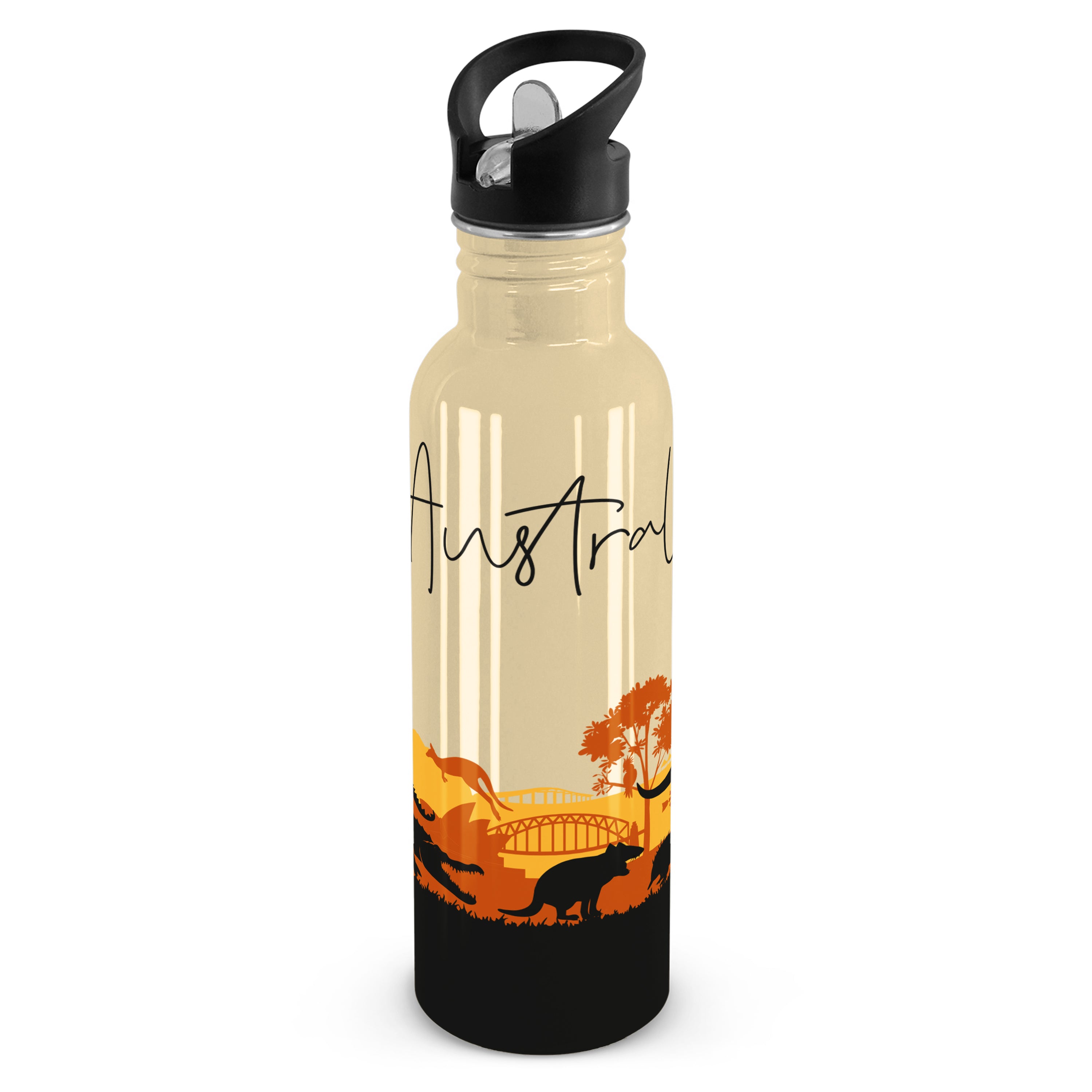 Drink Bottle - Australia Silhouette