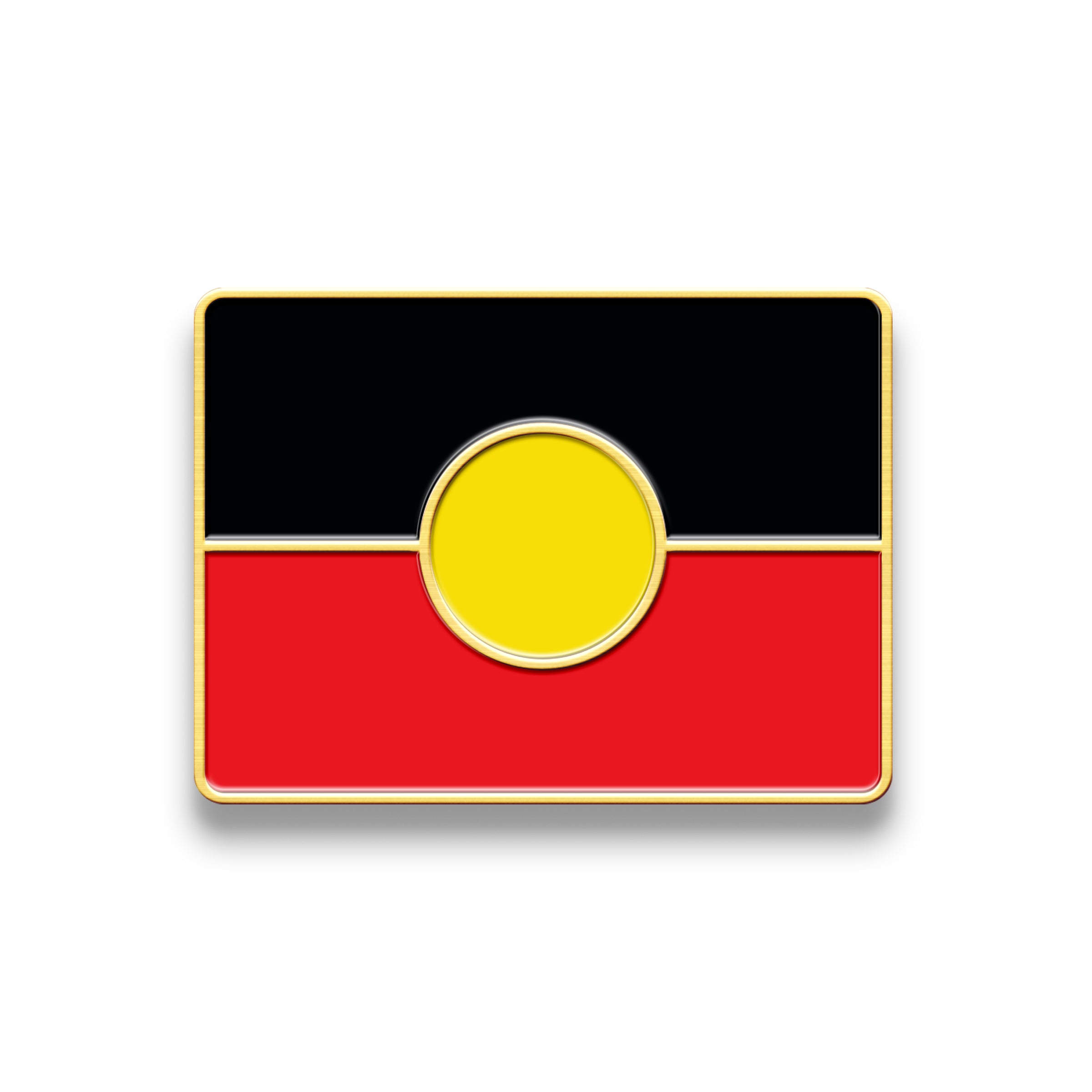 Hat Badge - Aboriginal Flag - Wilmot Harvey