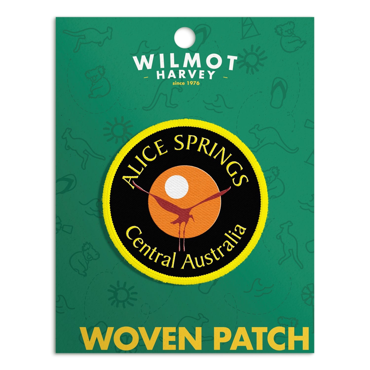 Woven Patch - Alice Springs Central Australia Black