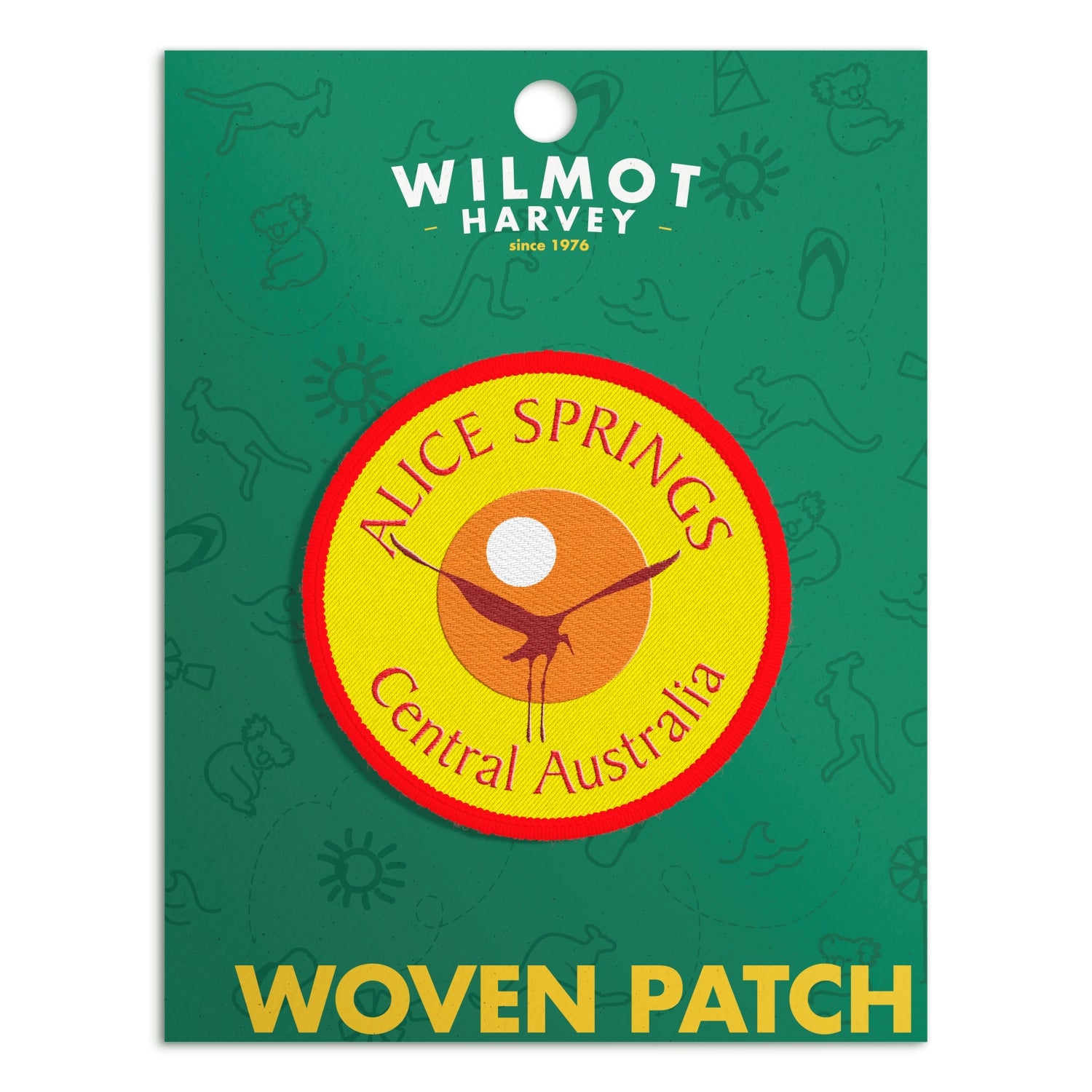 Woven Patch - Alice Springs Central Australia Yellow