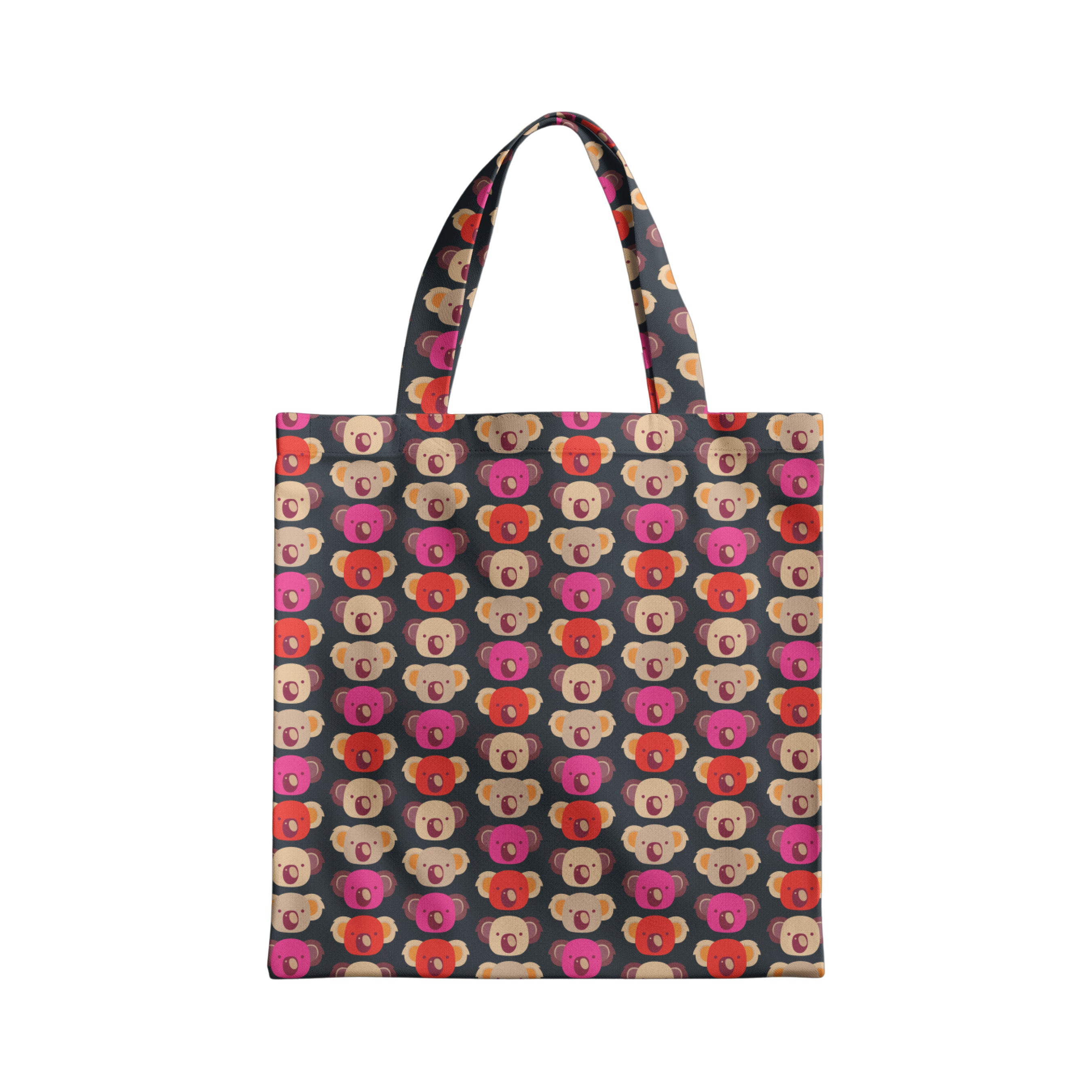 Fold-Up Reusable Bag - Koala Head