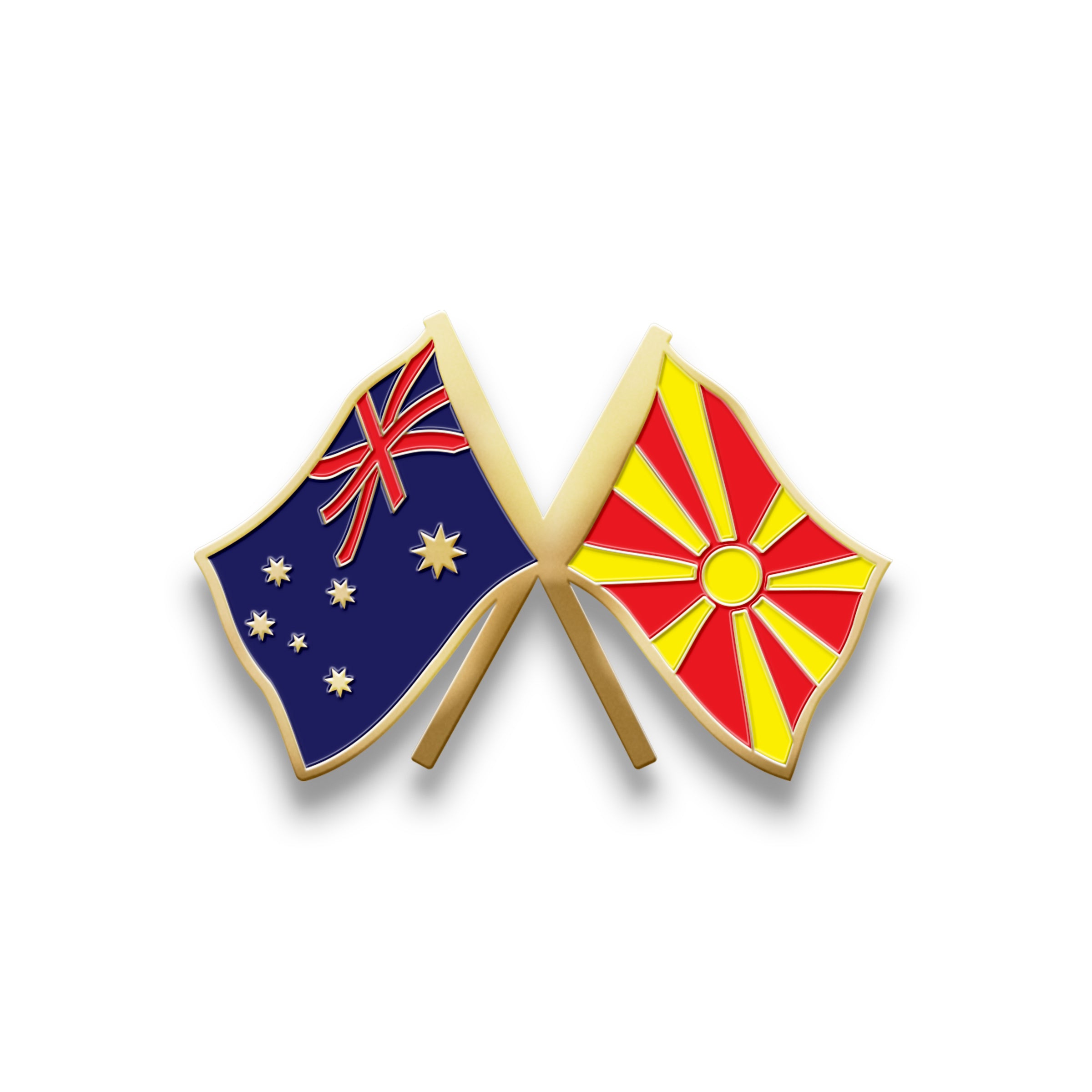 Hat Badge - Australia/Macedonia