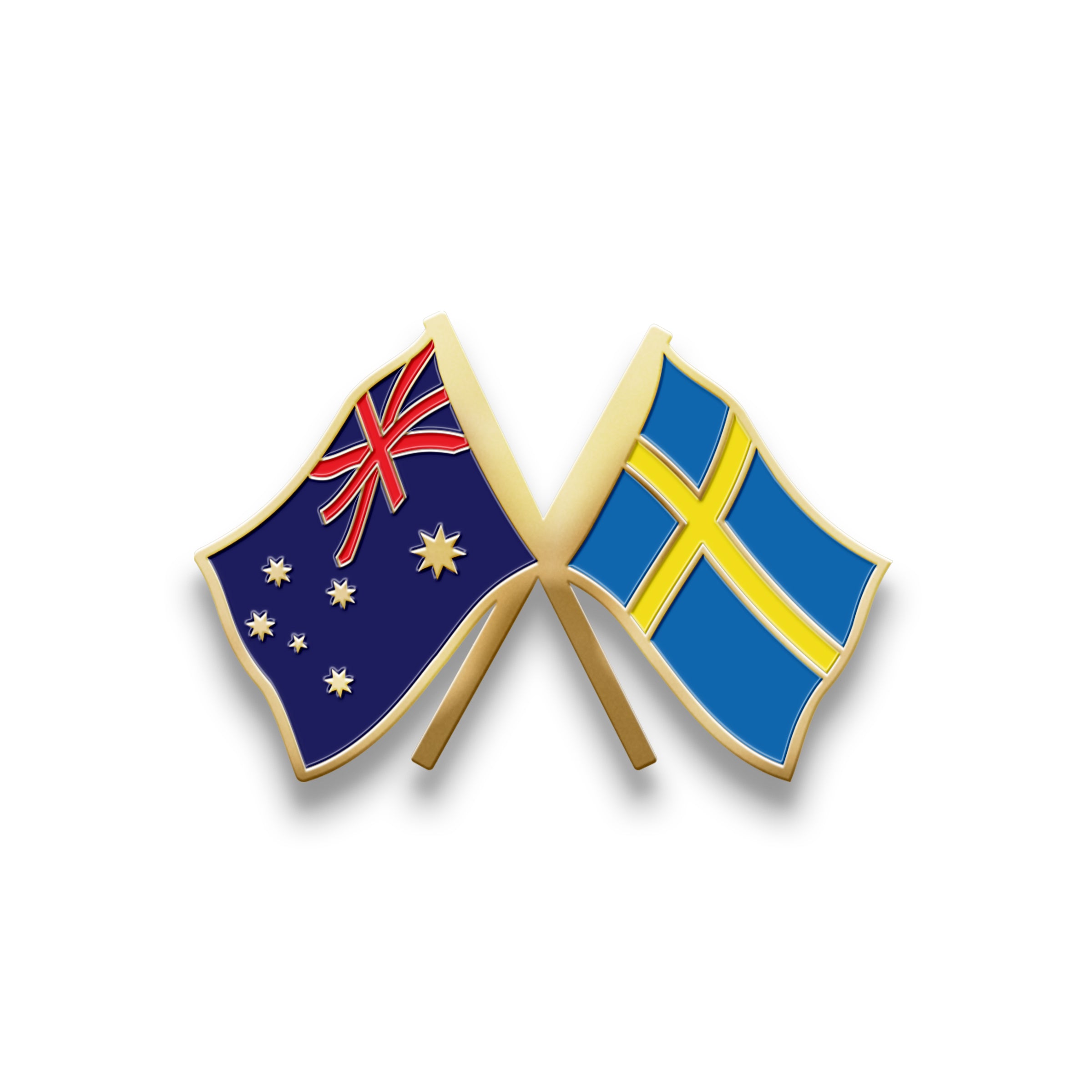 Hat Badge - Australia/Sweden