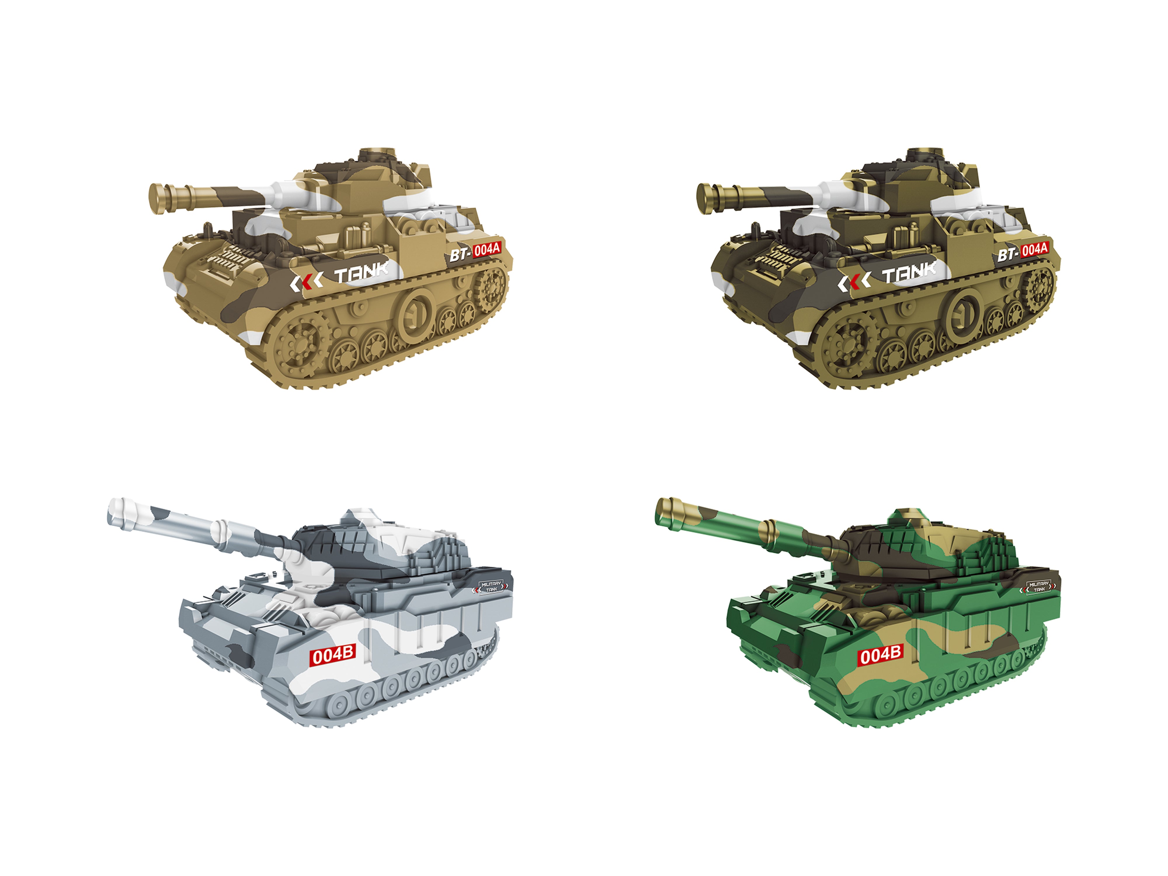 Mini Pullback Toy - Tank (Box of 16)