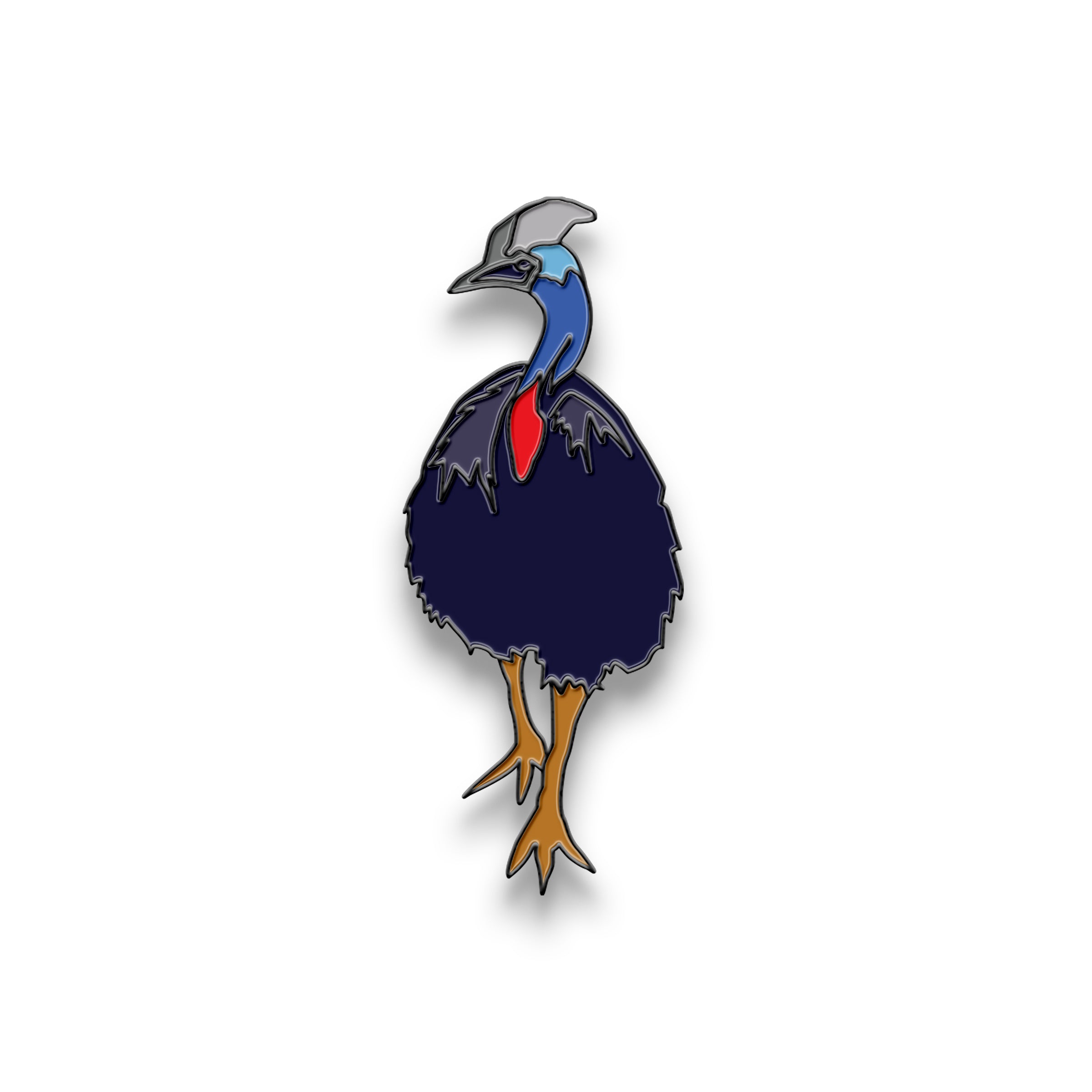 Hat Badge - Cassowary