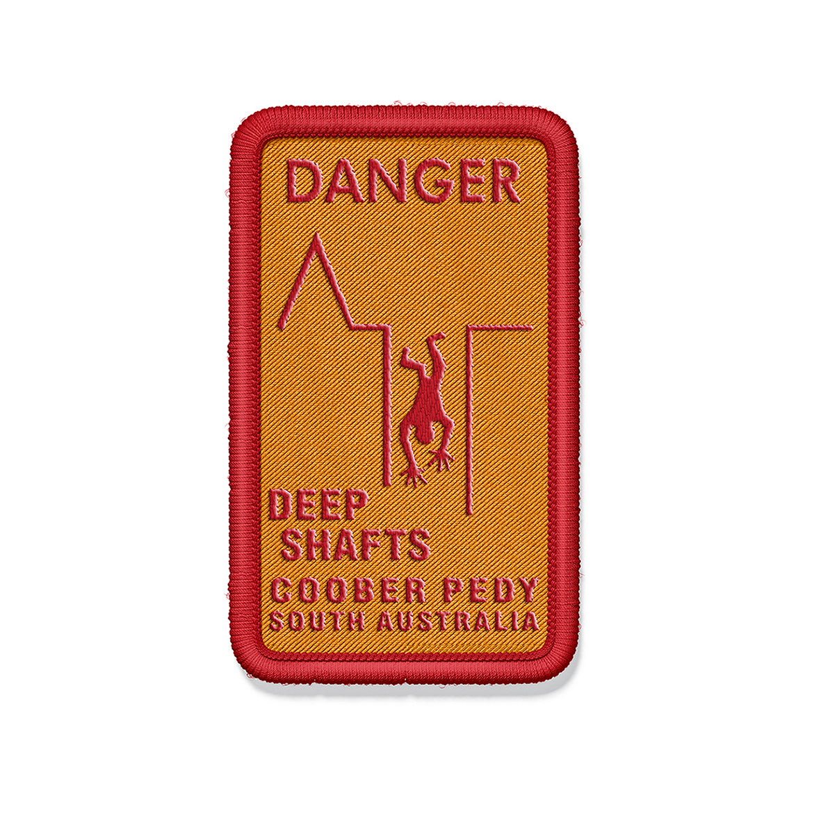 Woven Patch - Coober Pedy Deep Shafts Yellow