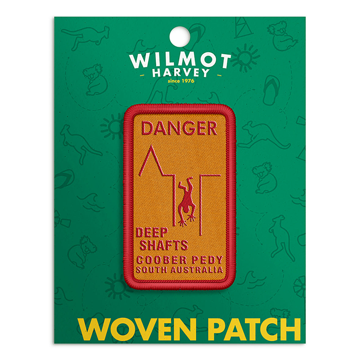 Woven Patch - Coober Pedy Deep Shafts Yellow