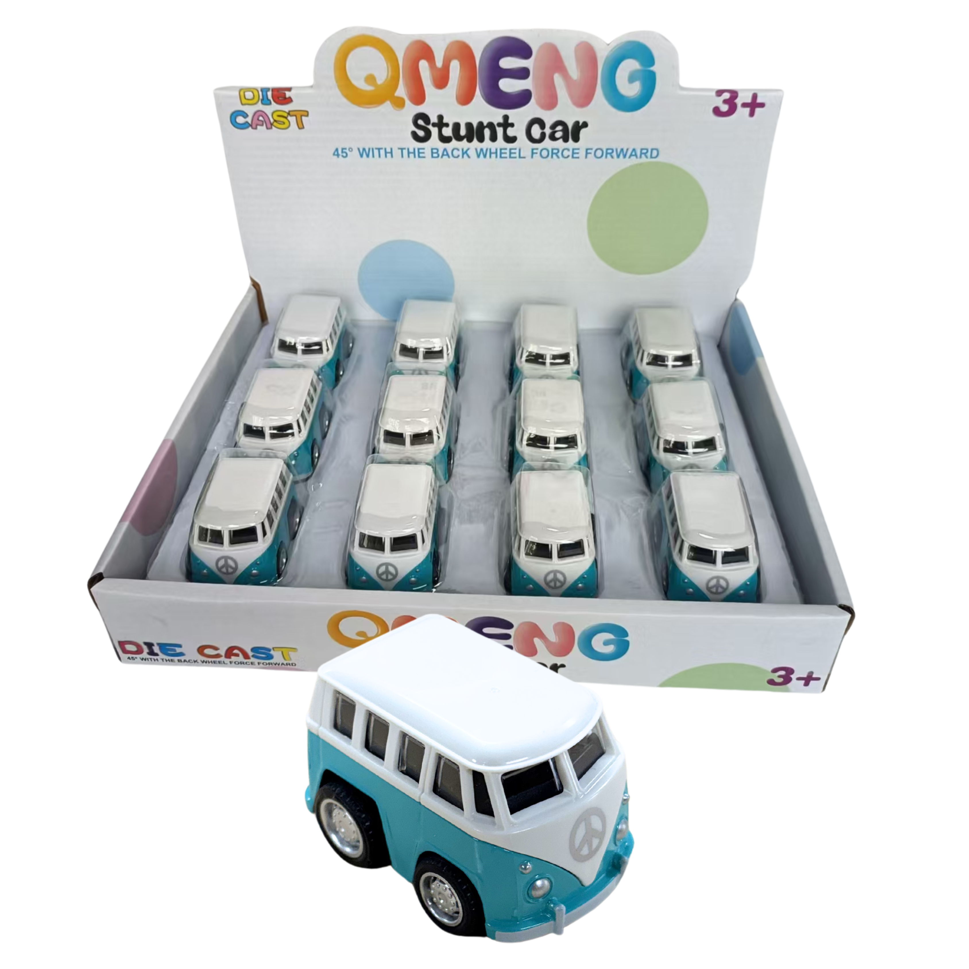 Diecast Pullback Kombi Vans (Box of 12) - Wilmot Harvey