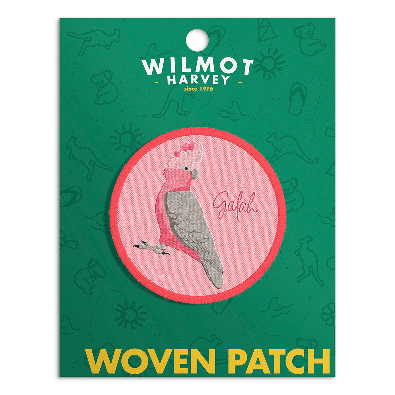 Woven Patch - Galah - Wilmot Harvey