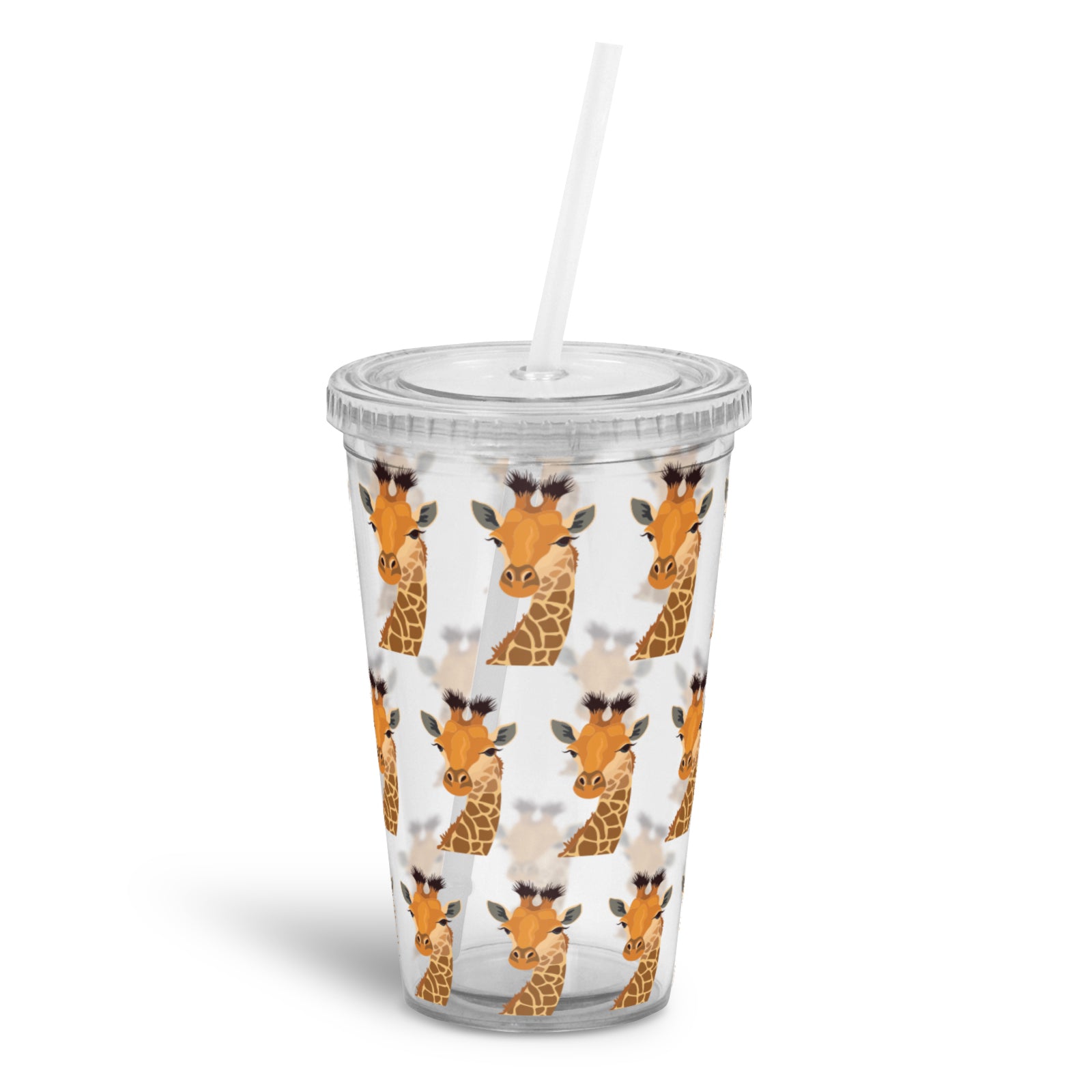 Reusable Cup and Straw - Giraffe