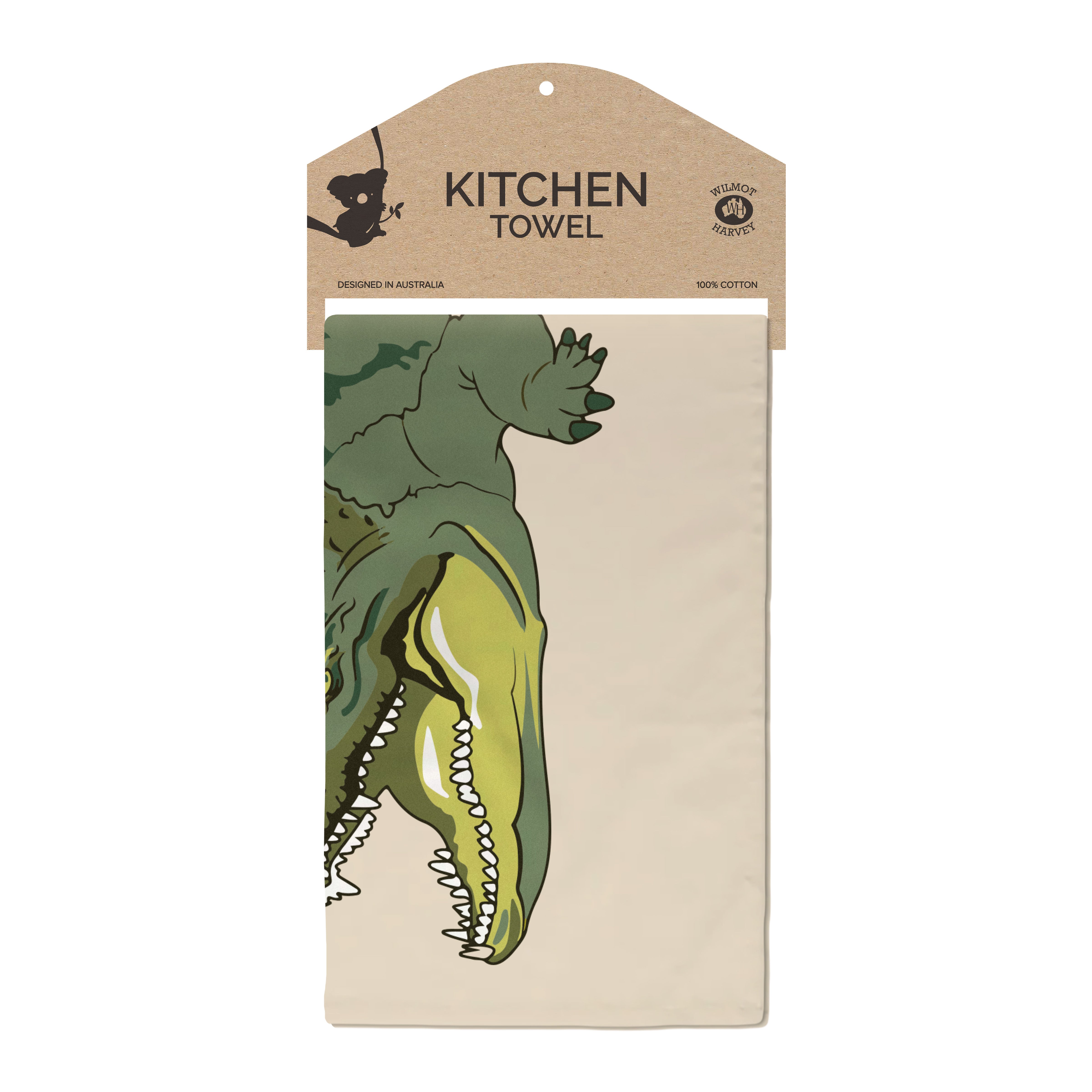 Tea Towel - Crocodile - Wilmot Harvey