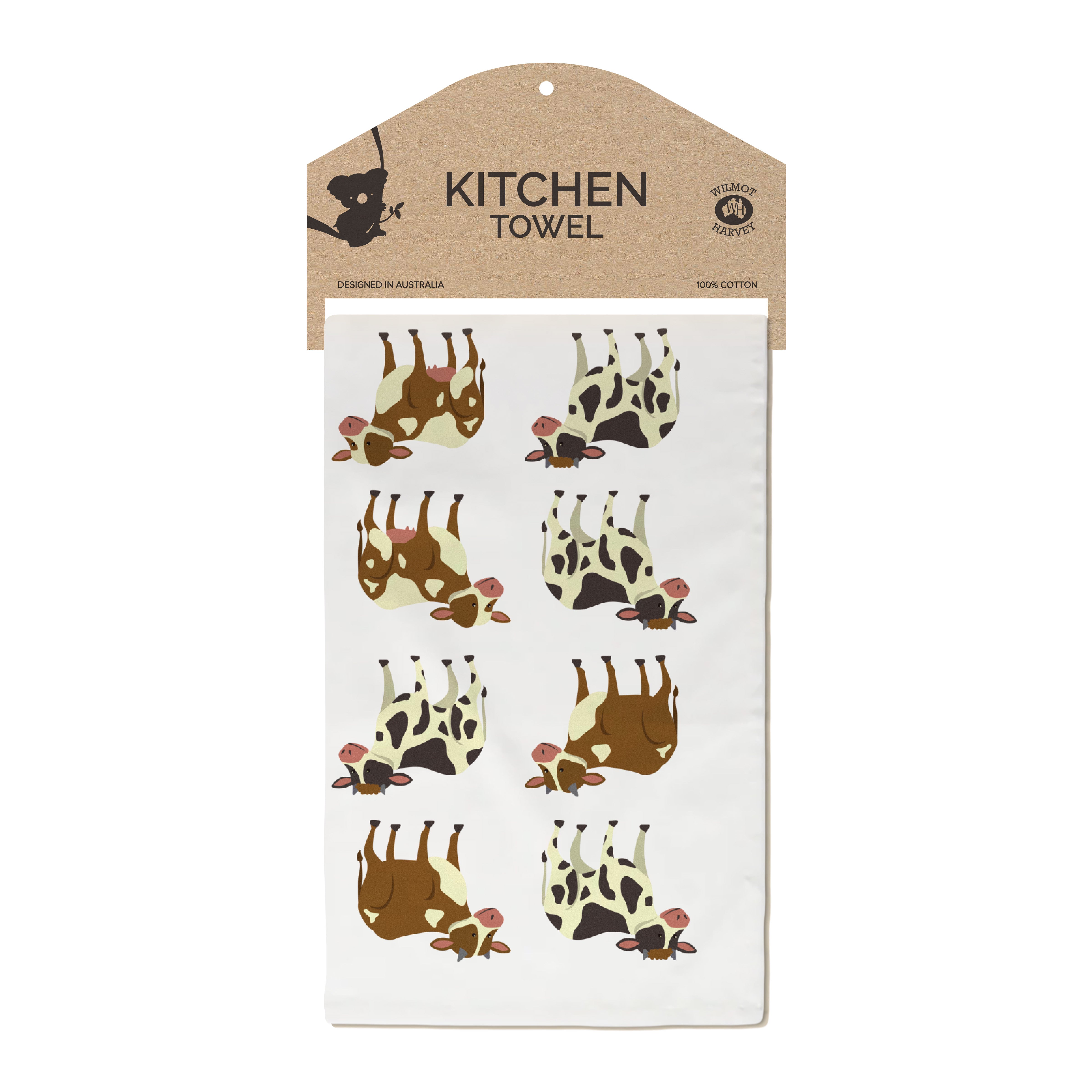 Tea Towel - Cows - Wilmot Harvey