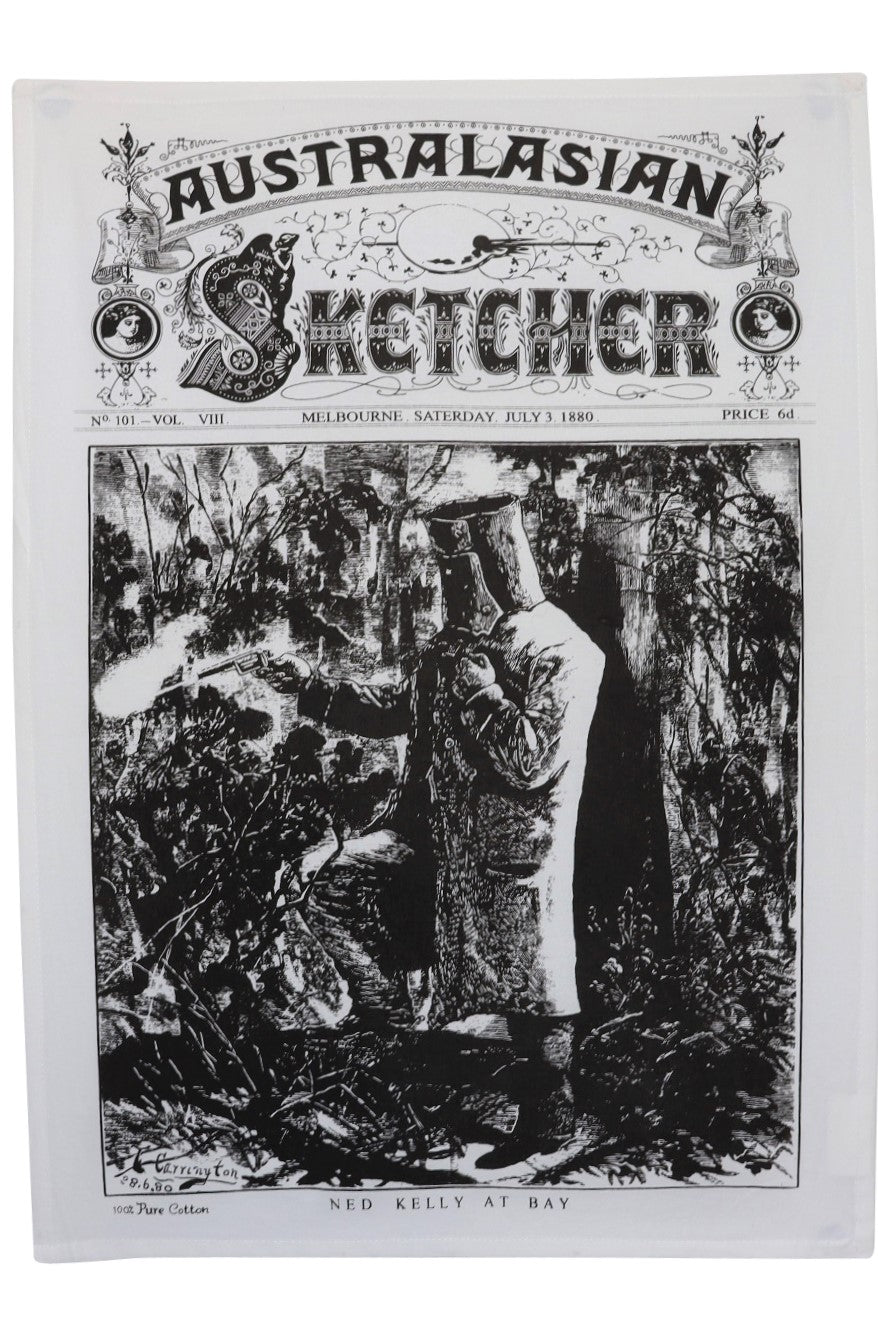Tea Towel - Ned Kelly Sketcher