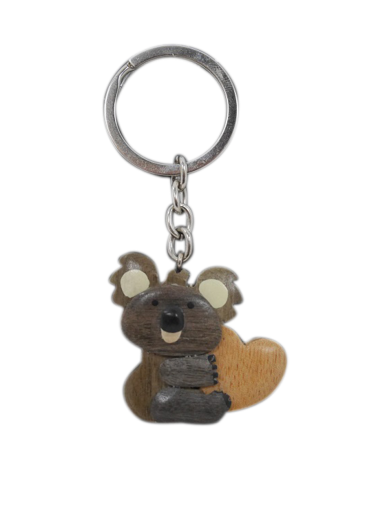 Timber Keyring - Koala Heart - Wilmot Harvey