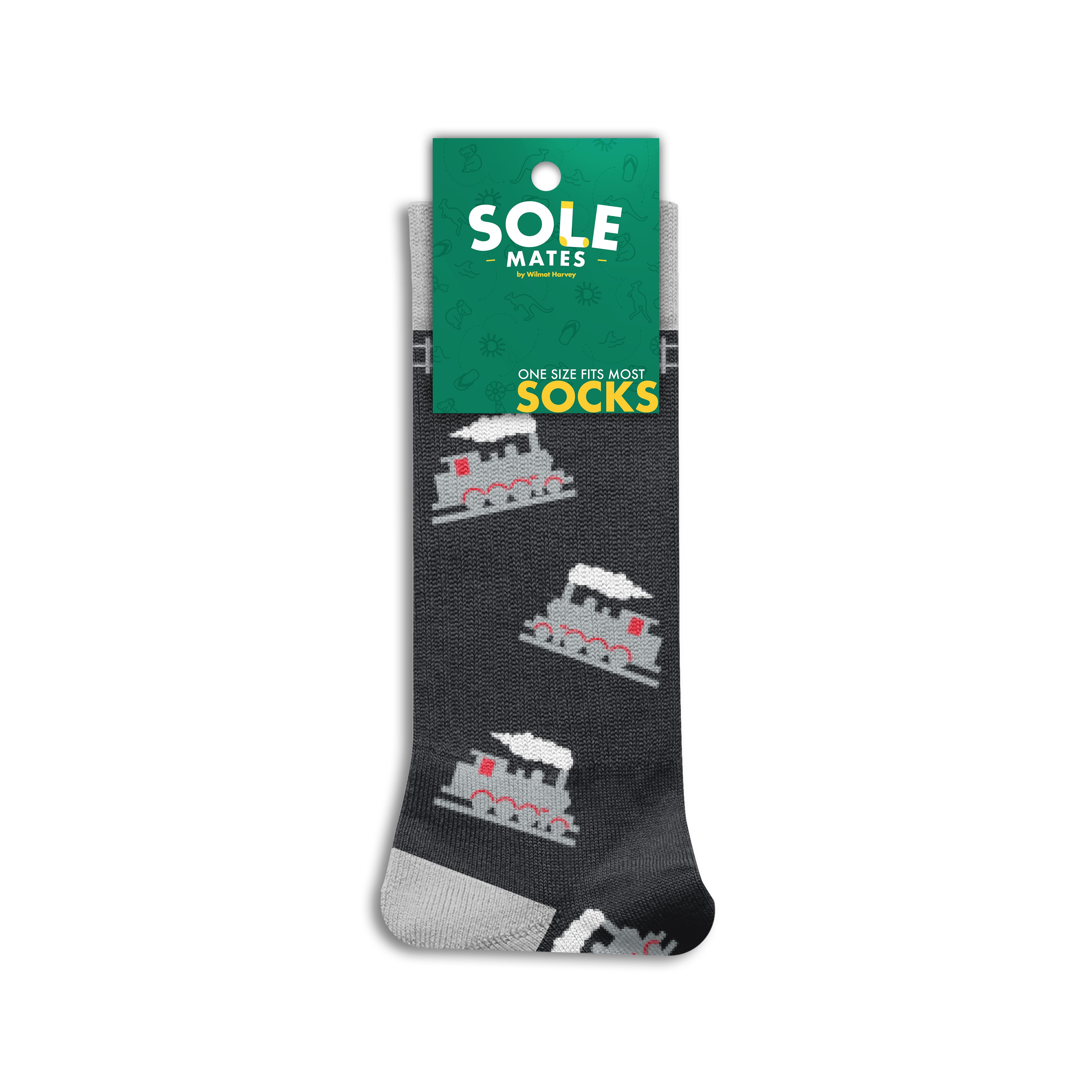 Sole Mates Socks - Train Black - Wilmot Harvey