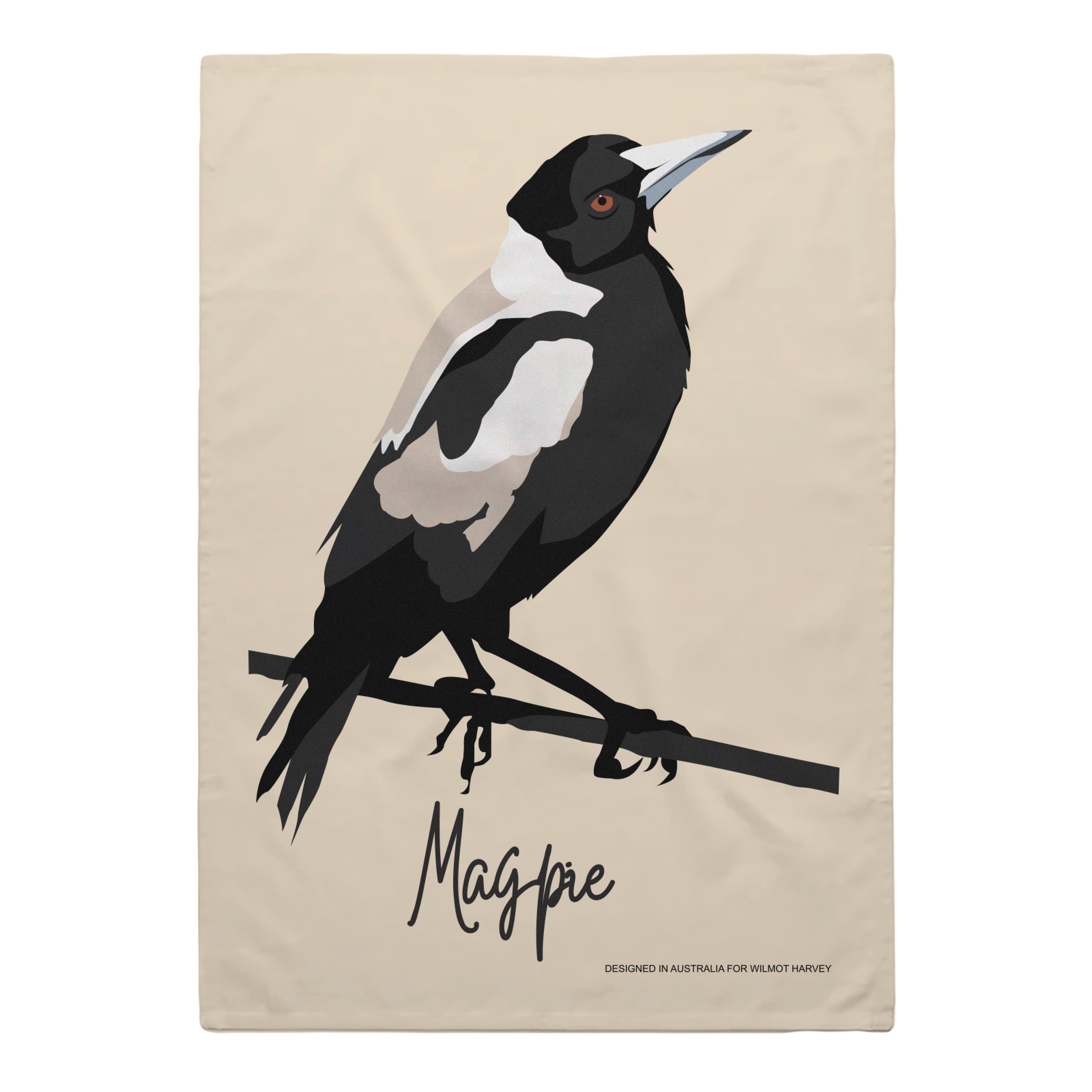 Tea Towel - Magpie - Wilmot Harvey