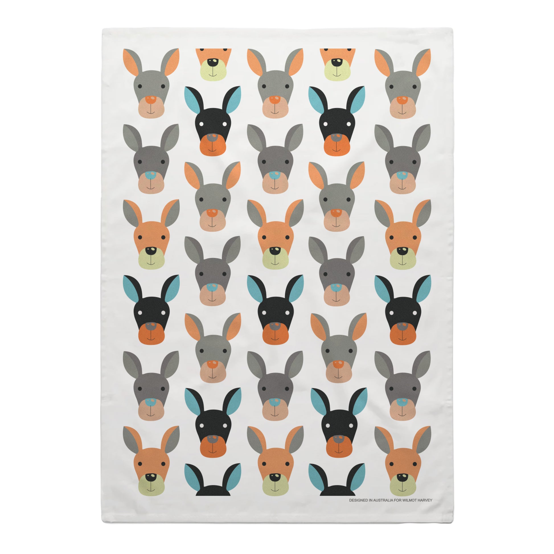 Tea Towel - Kangaroo Head - Wilmot Harvey