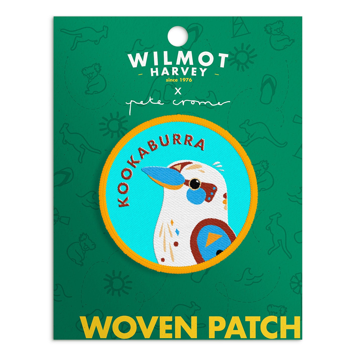 Pete Cromer Woven Patch - Kookaburra - Wilmot Harvey
