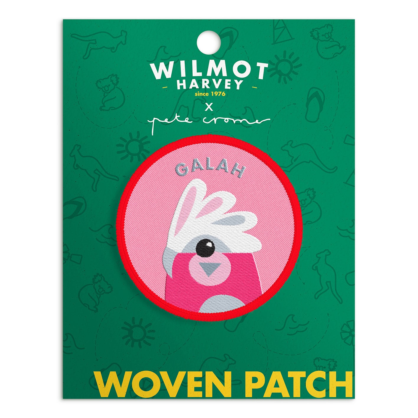Pete Cromer Woven Patch - Galah - Wilmot Harvey