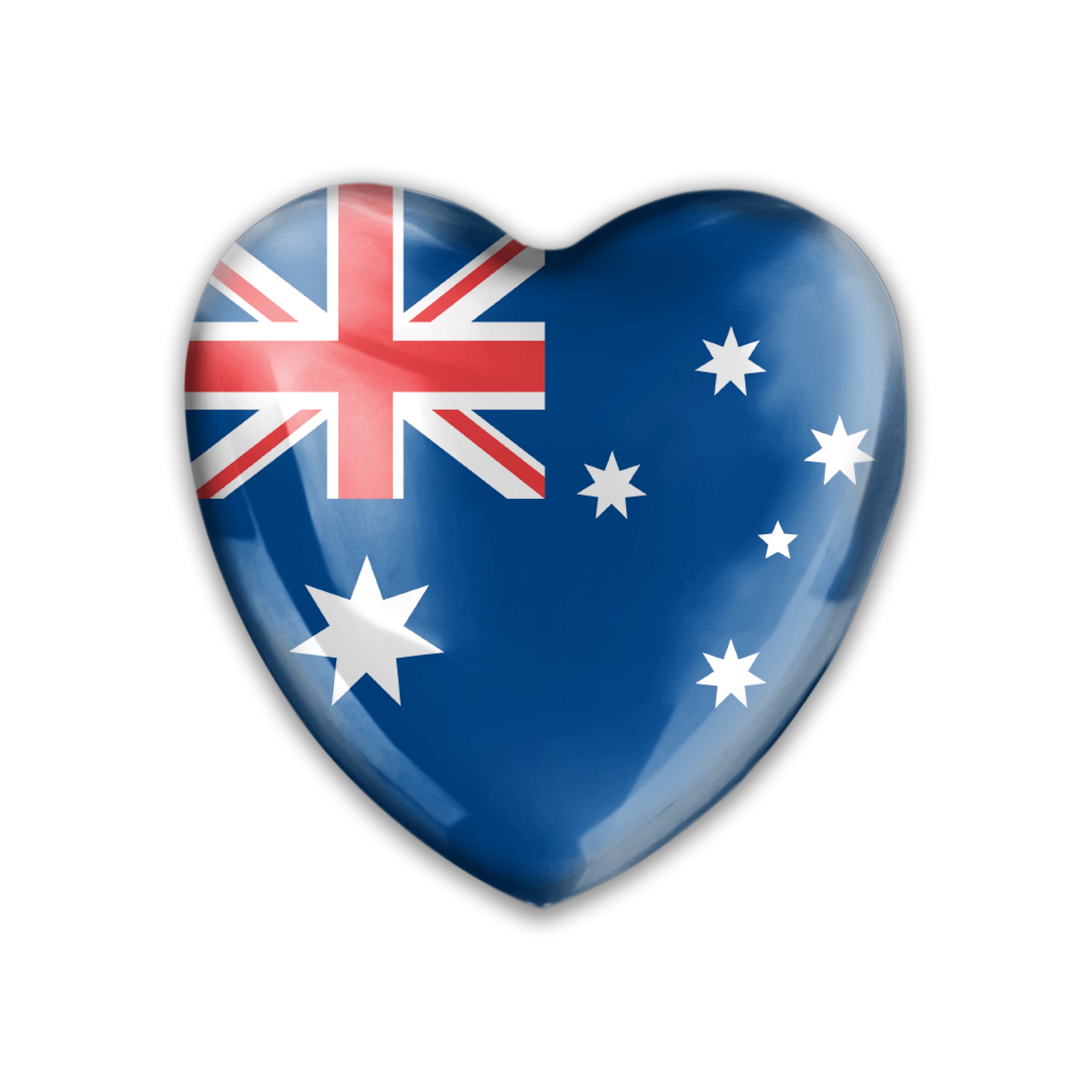 Acrylic Magnet - Australia Flag Heart