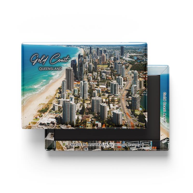 Tin Fridge Magnet - Gold Coast Aerial