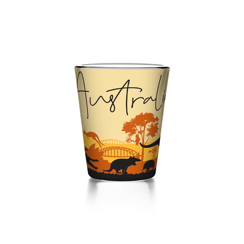 Shot Glass - Australia Silhouette