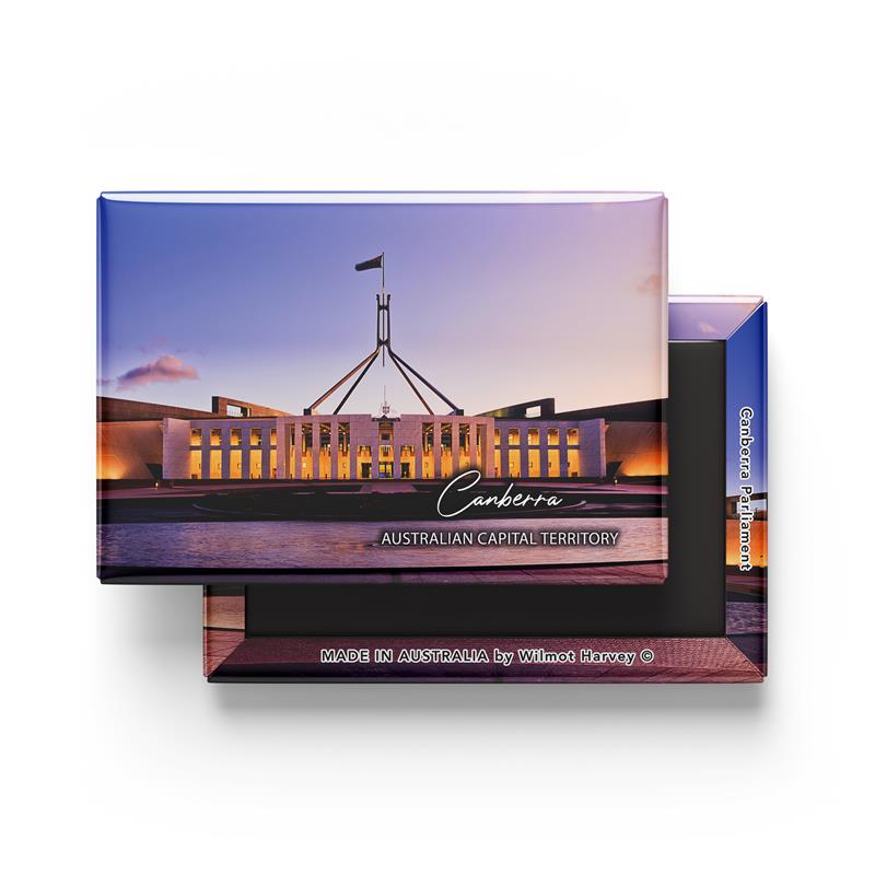 Tin Fridge Magnet - Canberra Parliament