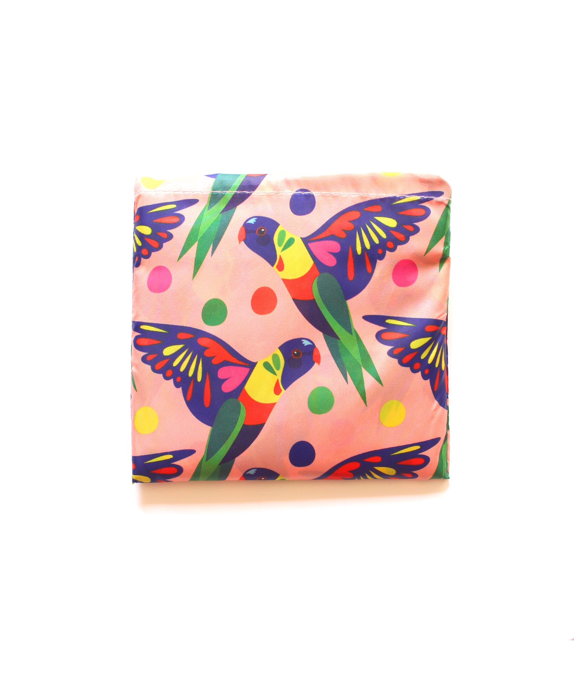 Pete Cromer Fold-Up Reusable Bag - Rainbow Lorikeet - Wilmot Harvey