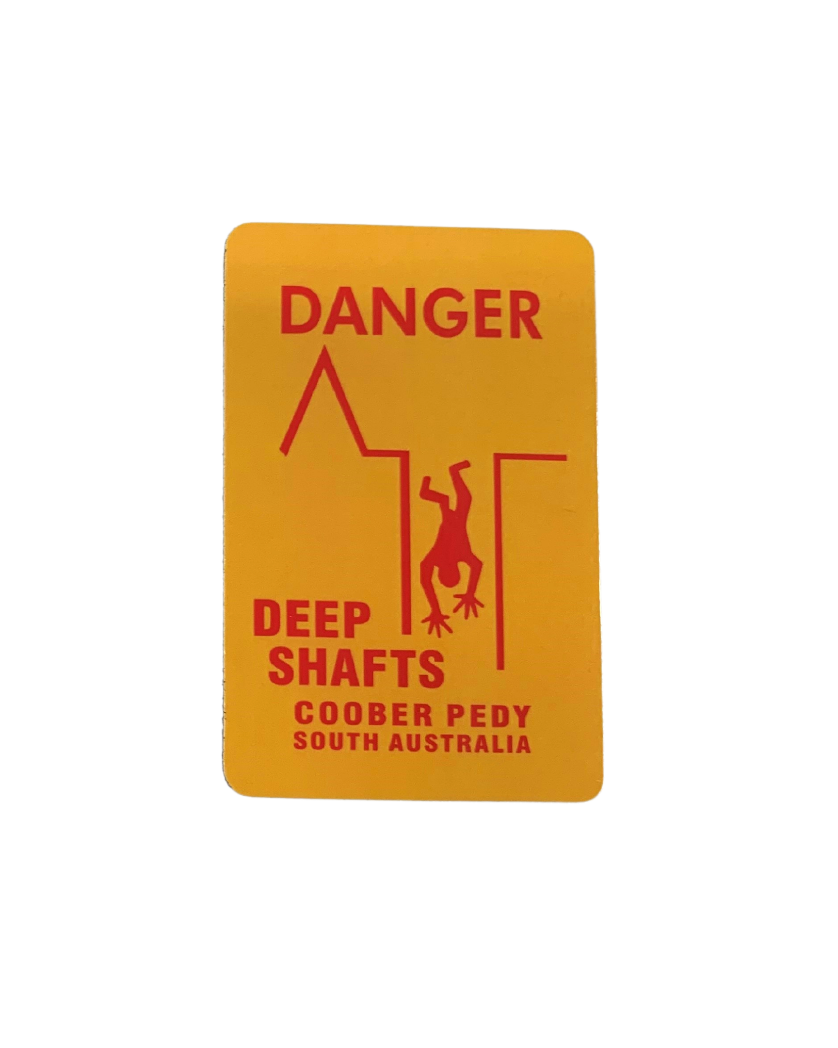 Fridge Magnet - Coober Pedy Deep Shafts Yellow