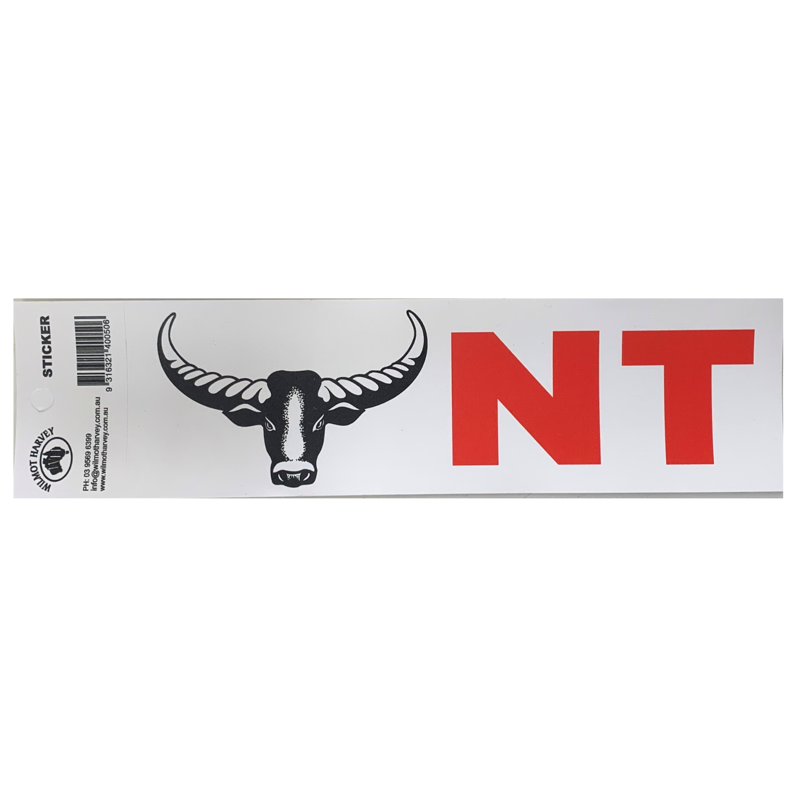 Sticker - NT Bull White Bumper