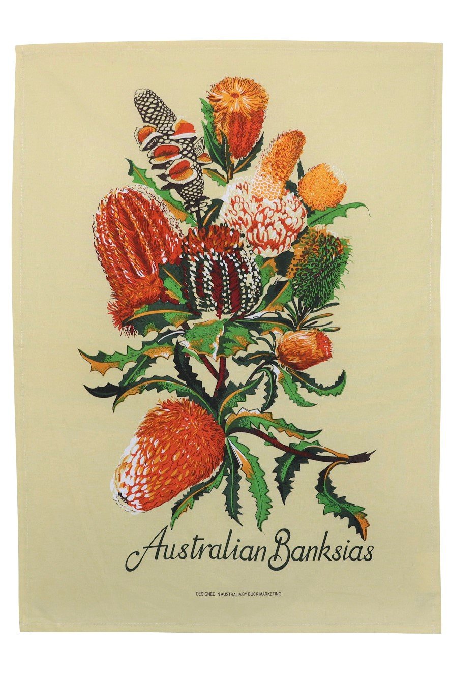 Banksia Tea Towel - Wilmot Harvey Gifts & Souvenirs