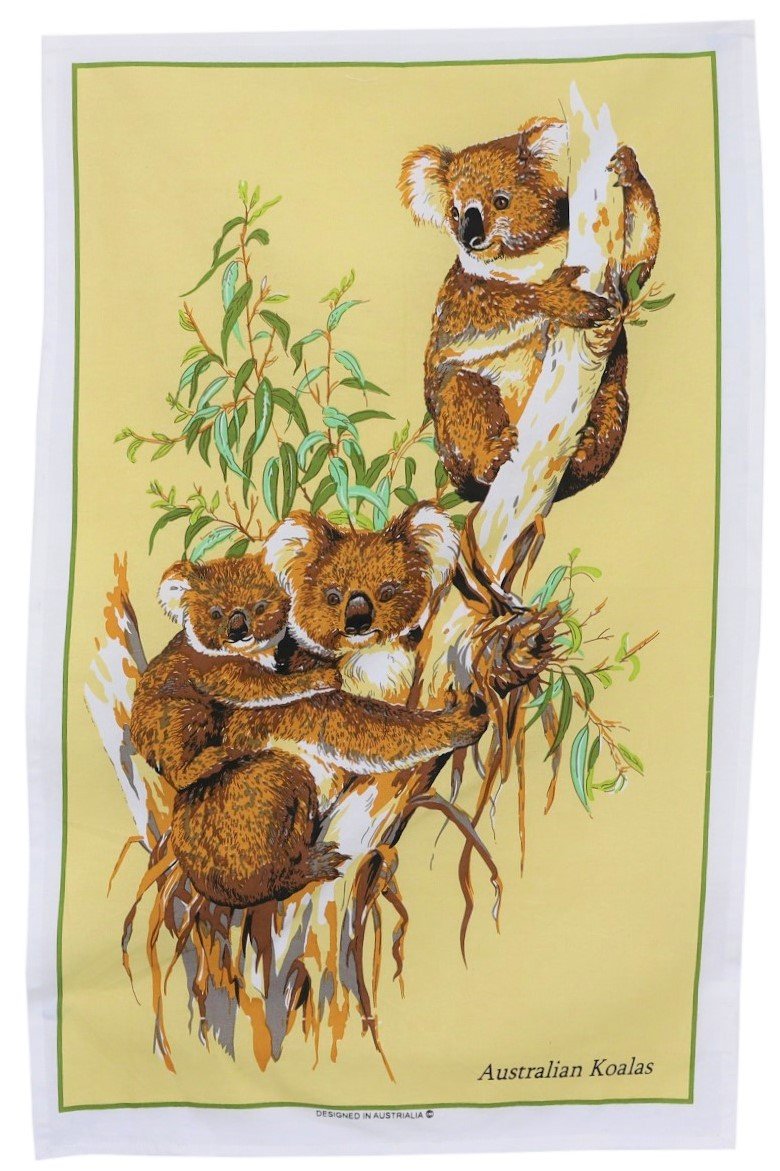 Koala Beige Tea Towel - Wilmot Harvey Gifts & Souvenirs